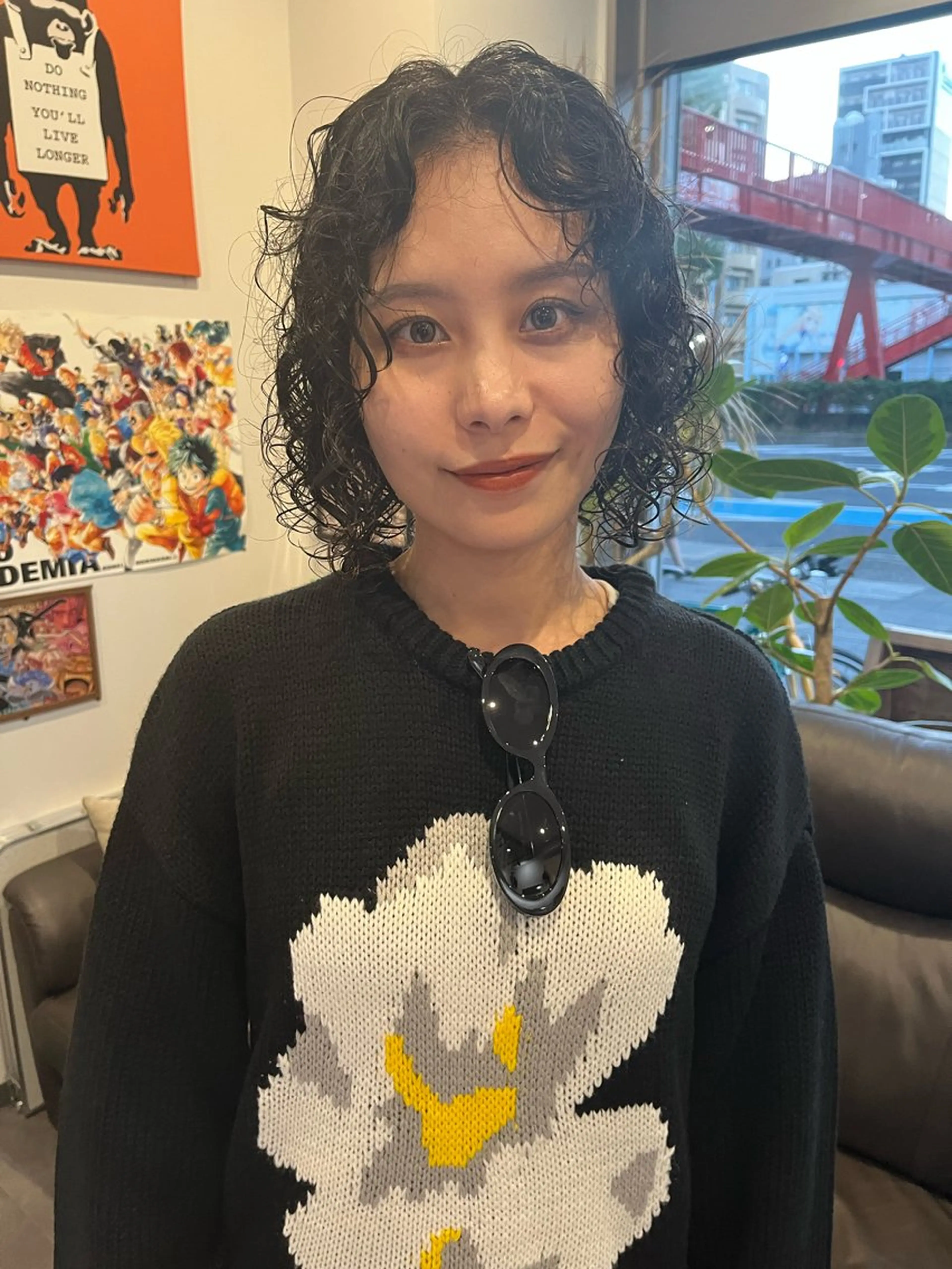 ミディアム パーマ ミディアムパーマ ボブ パーマ トリートメント アトム/ウルフ パーマ/レイヤーのヘアスタイル