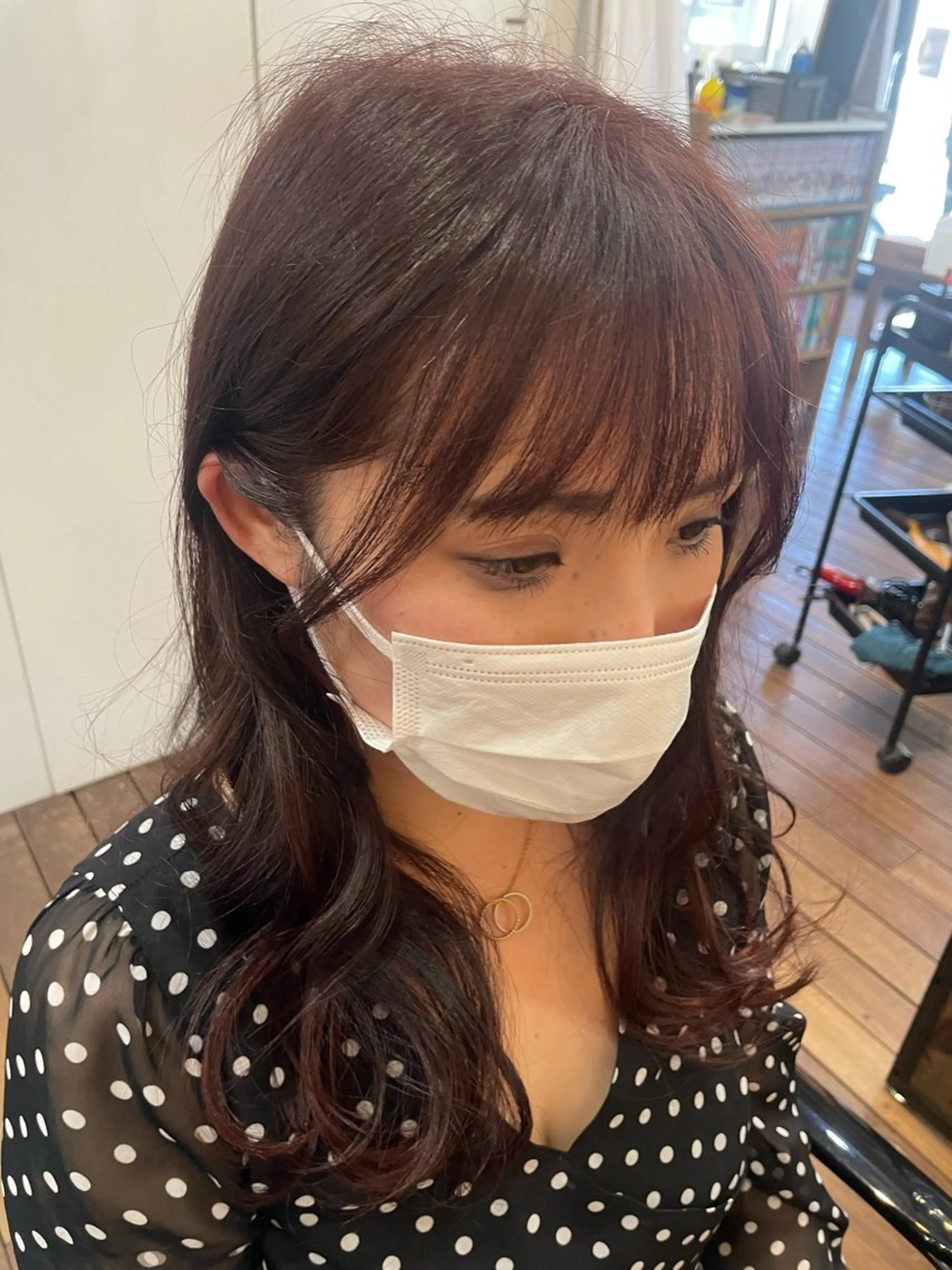 ロング 顔まわりレイヤー レイヤーカット アイブロウ◎ rista藤岡佳世の眉毛・アイブロウイメージ