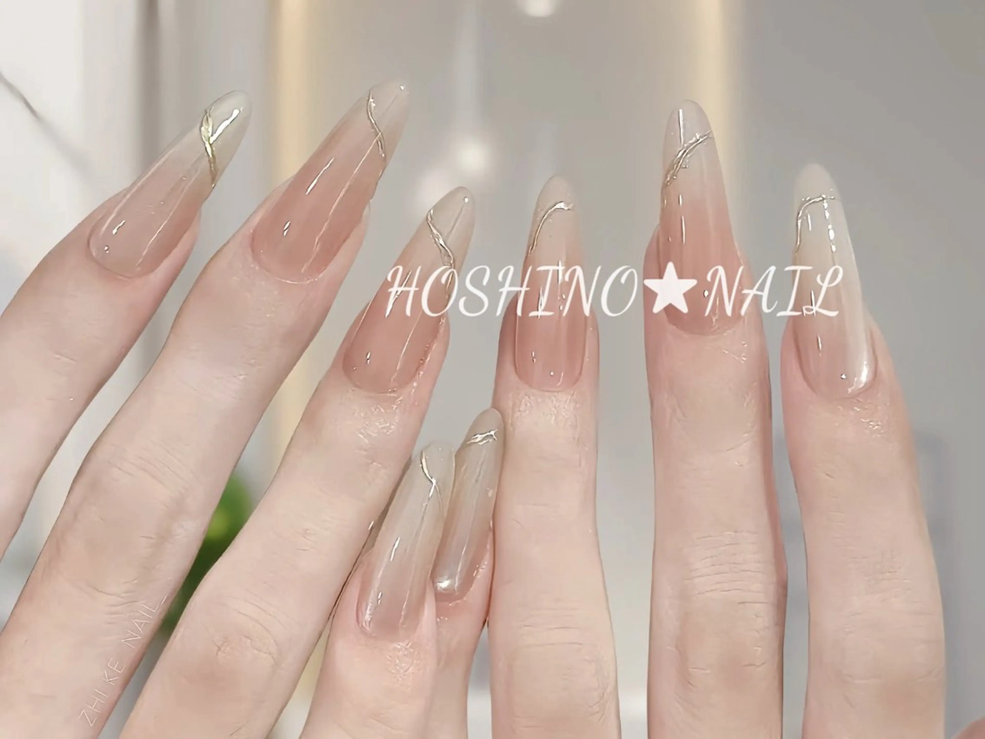 ネイル オーロラネイル チークネイル ドット フットネイル フレンチネイル ハンドネイル ★HOSHINO NAIL★新宿店のネイルデザイン