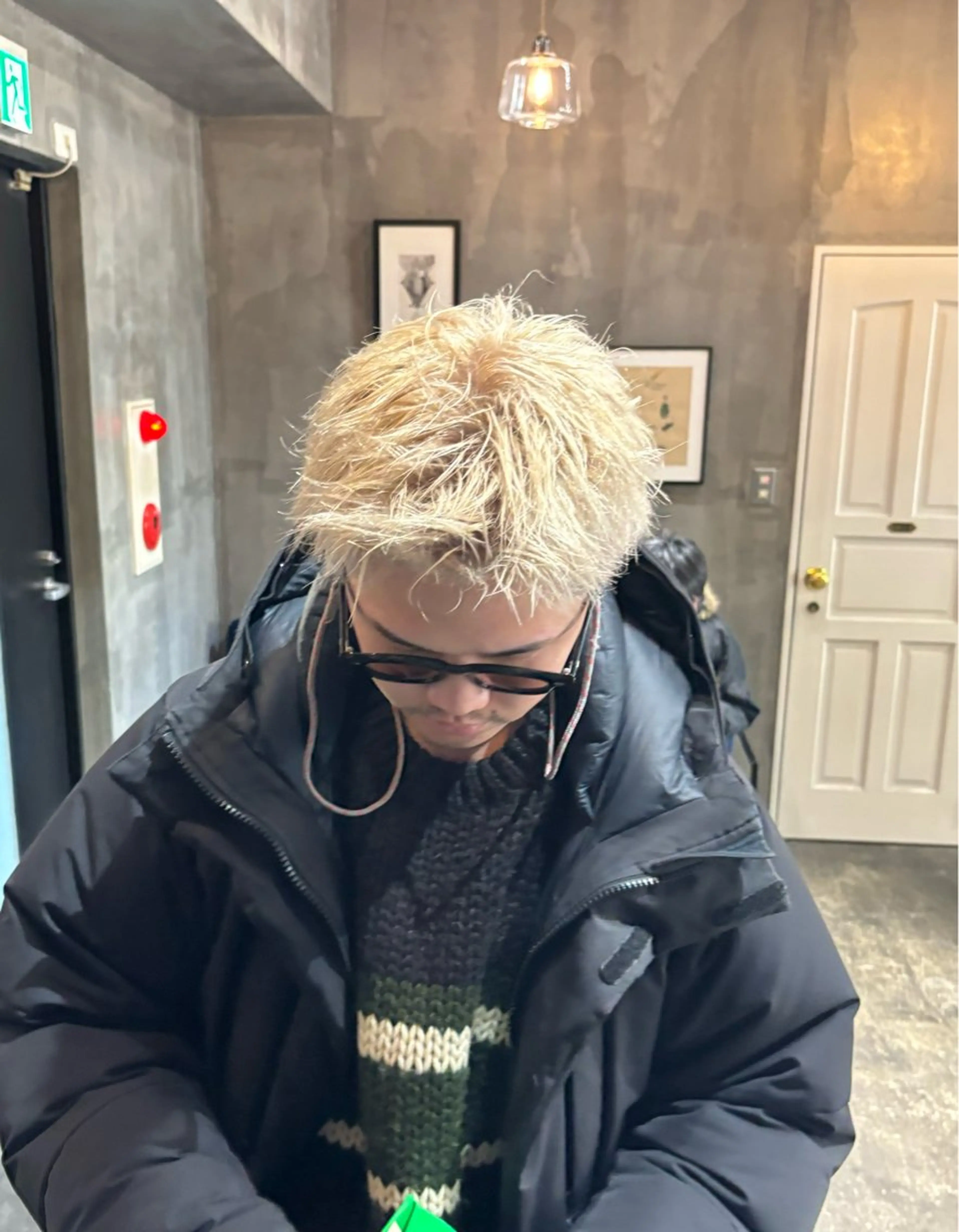 ショート カラー メンズ ヘアカラー 川尻 竜正のヘアスタイル