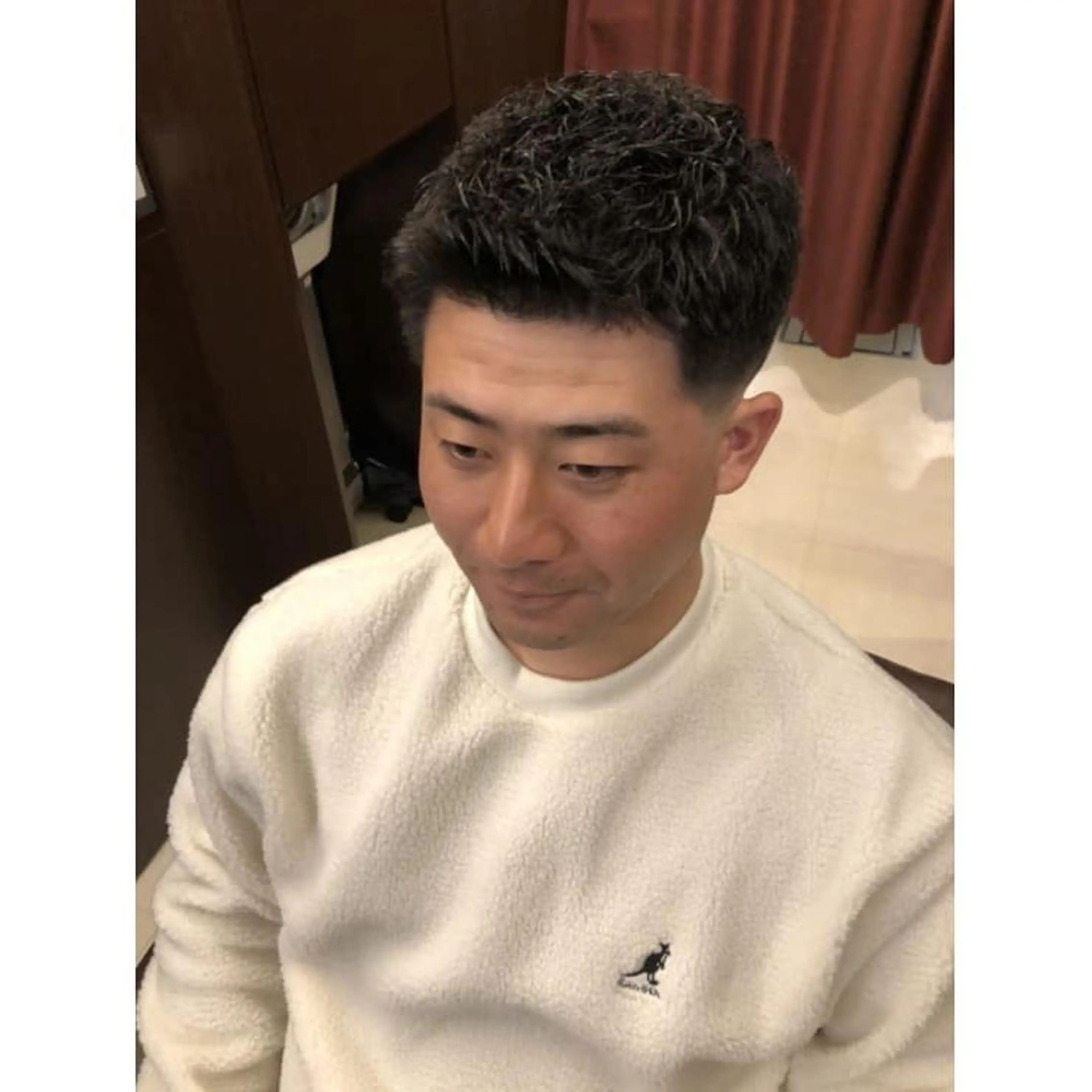 パーマ ショート メンズ BARBER 　STAG所属・BARBERSTAG 上拂恭平のヘアスタイル