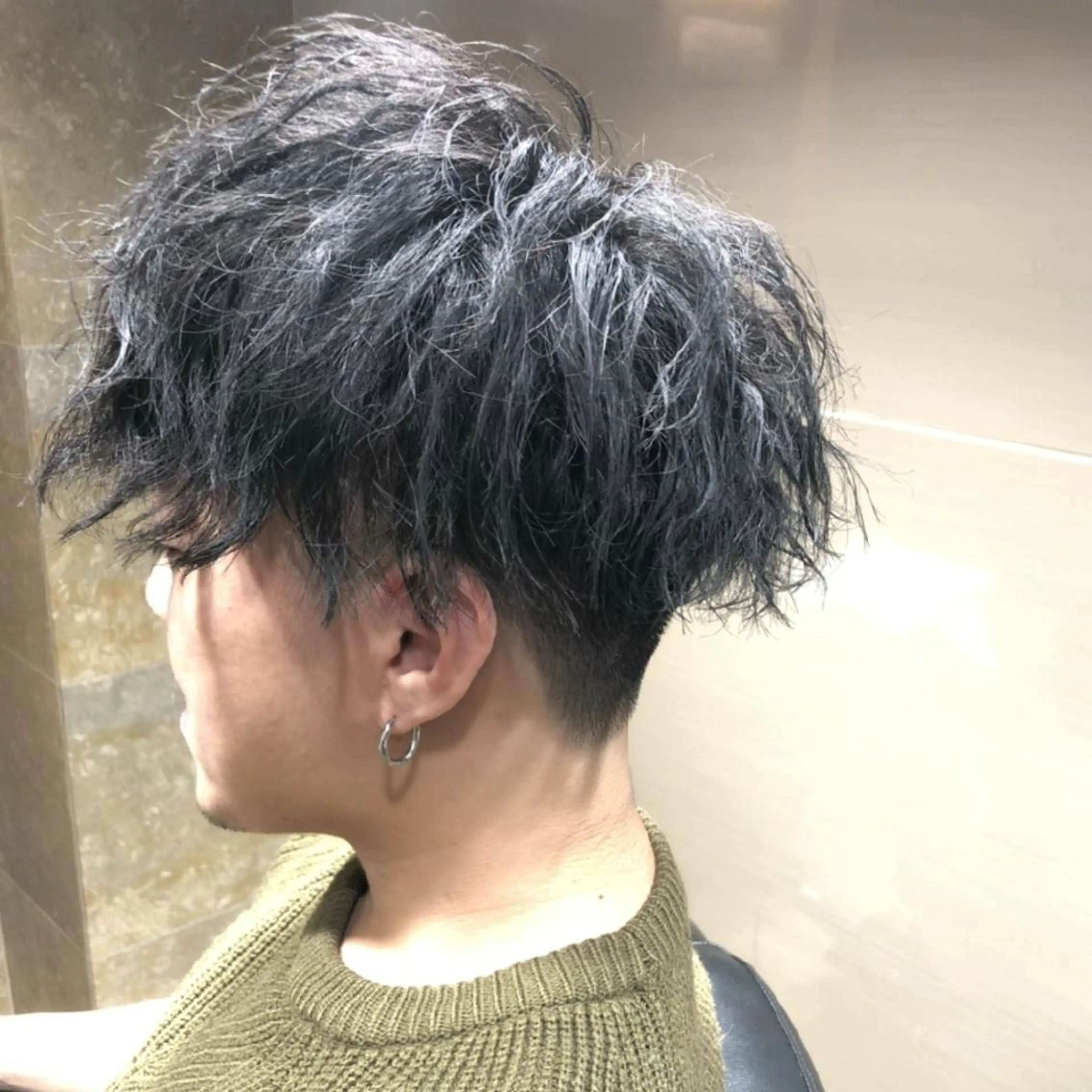 ミディアム ミディアムパーマ 餘野 翔舞のヘアスタイル