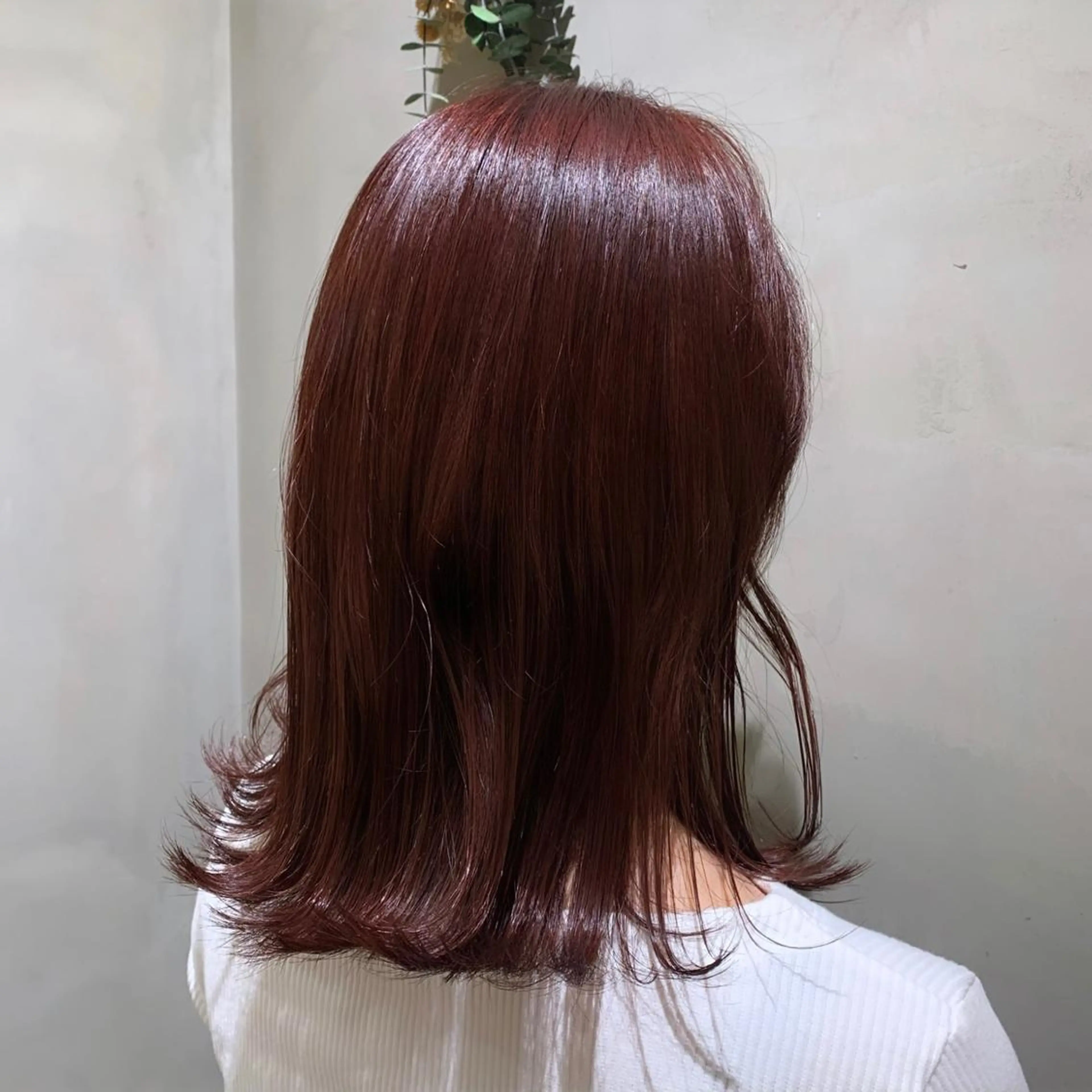ミディアム カラー 濱本 新奈 / 髪質改善パーマのヘアスタイル