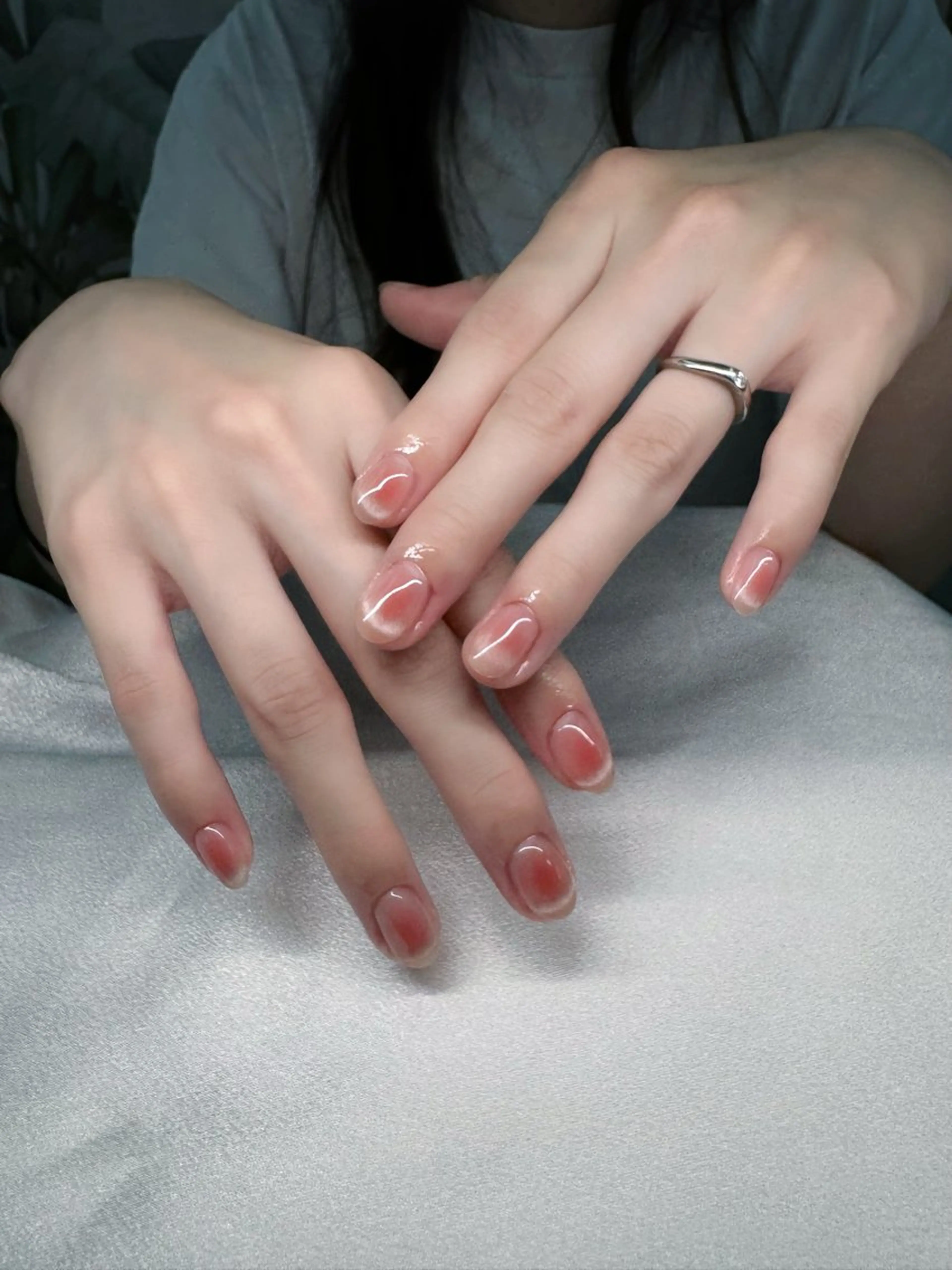 ネイル チークネイル フレンチネイル Athena Ayase Nailのネイルデザイン
