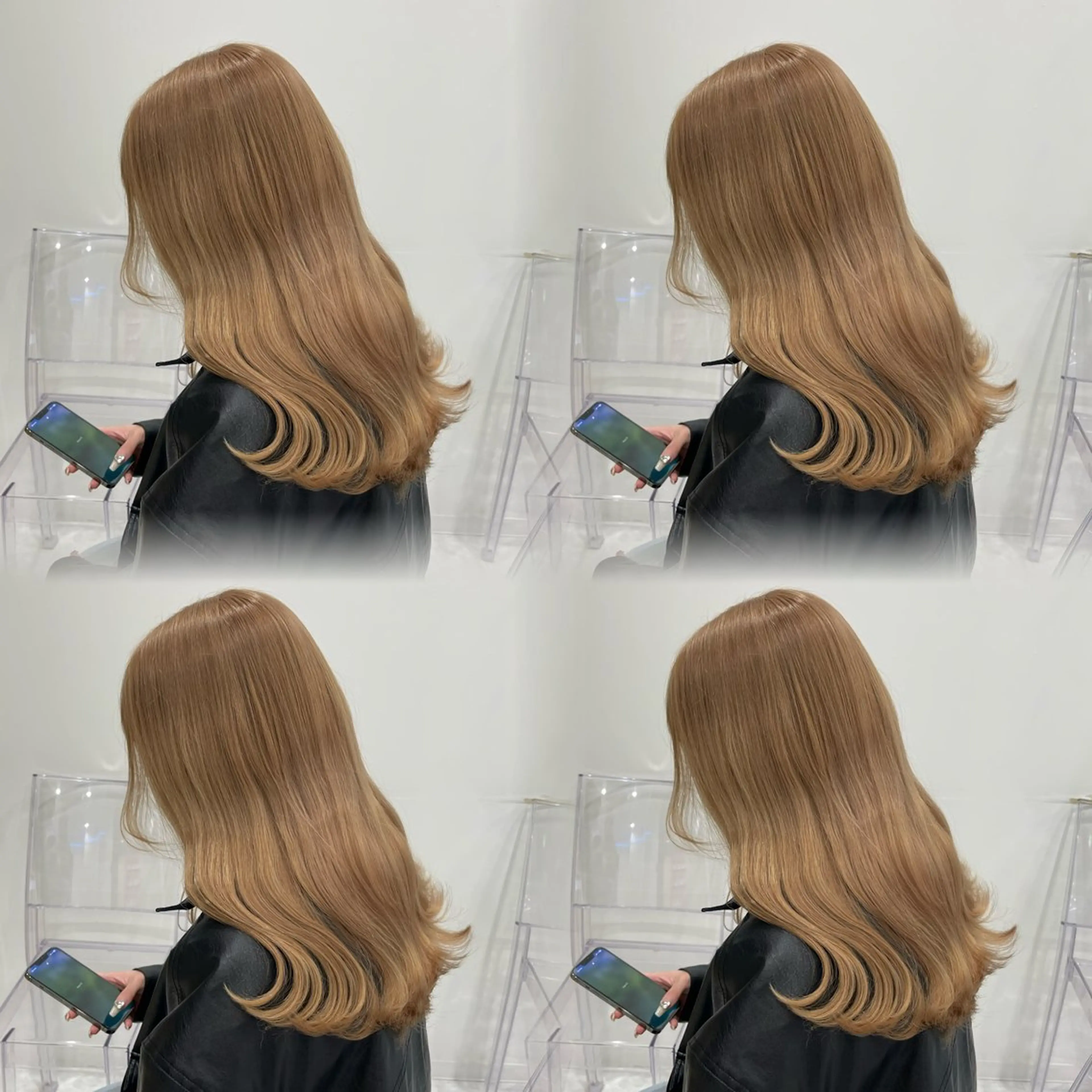 ロング カラー ヘアカラー ダメージレスハイ トーン💖kanonのヘアスタイル