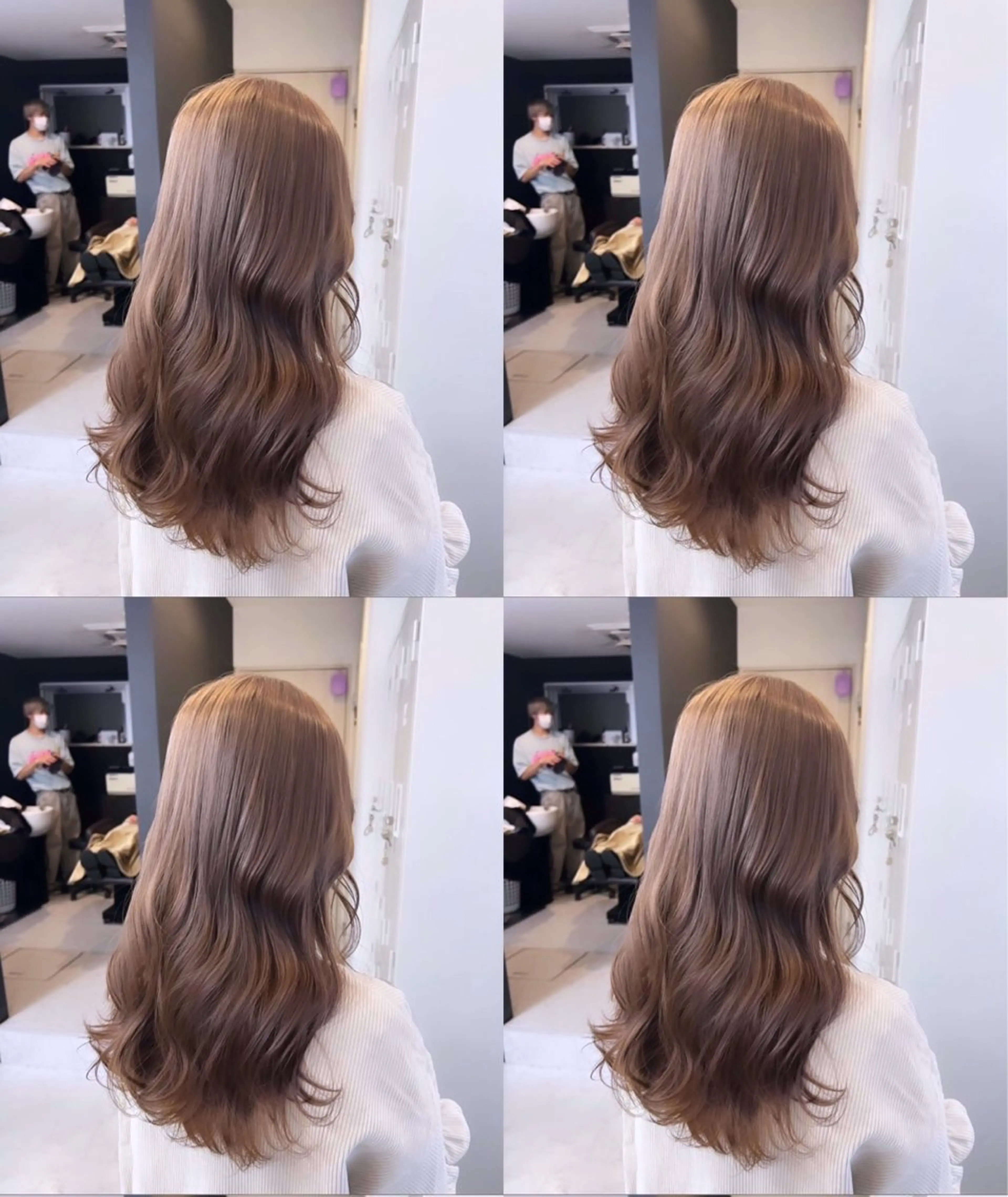 ロング カラー 髪質改善×韓国 レイヤー ひかるのヘアスタイル