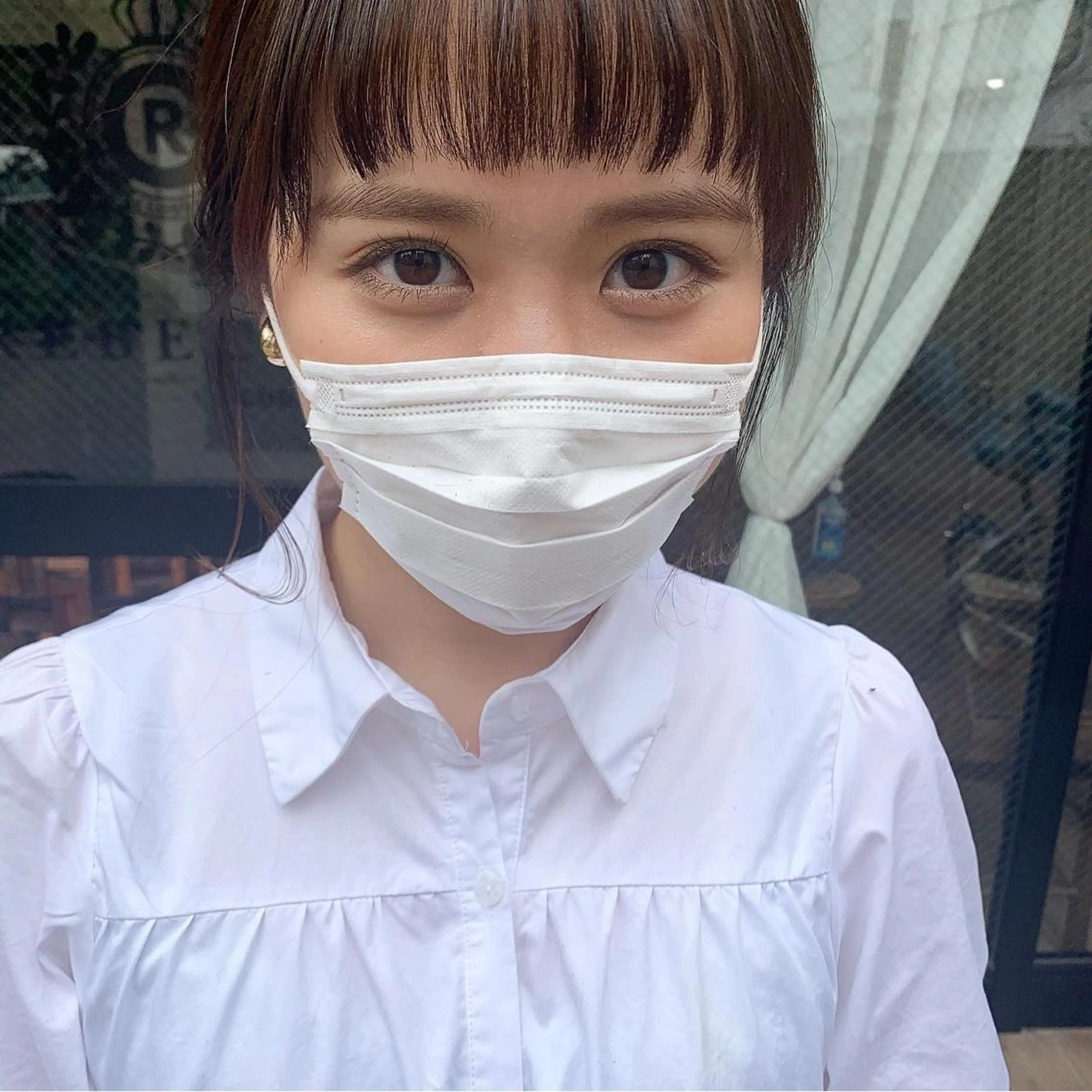 ロング カラー オン眉 カット ヘアカラー トリートメント レイヤー/顔周り /AKARIのヘアスタイル