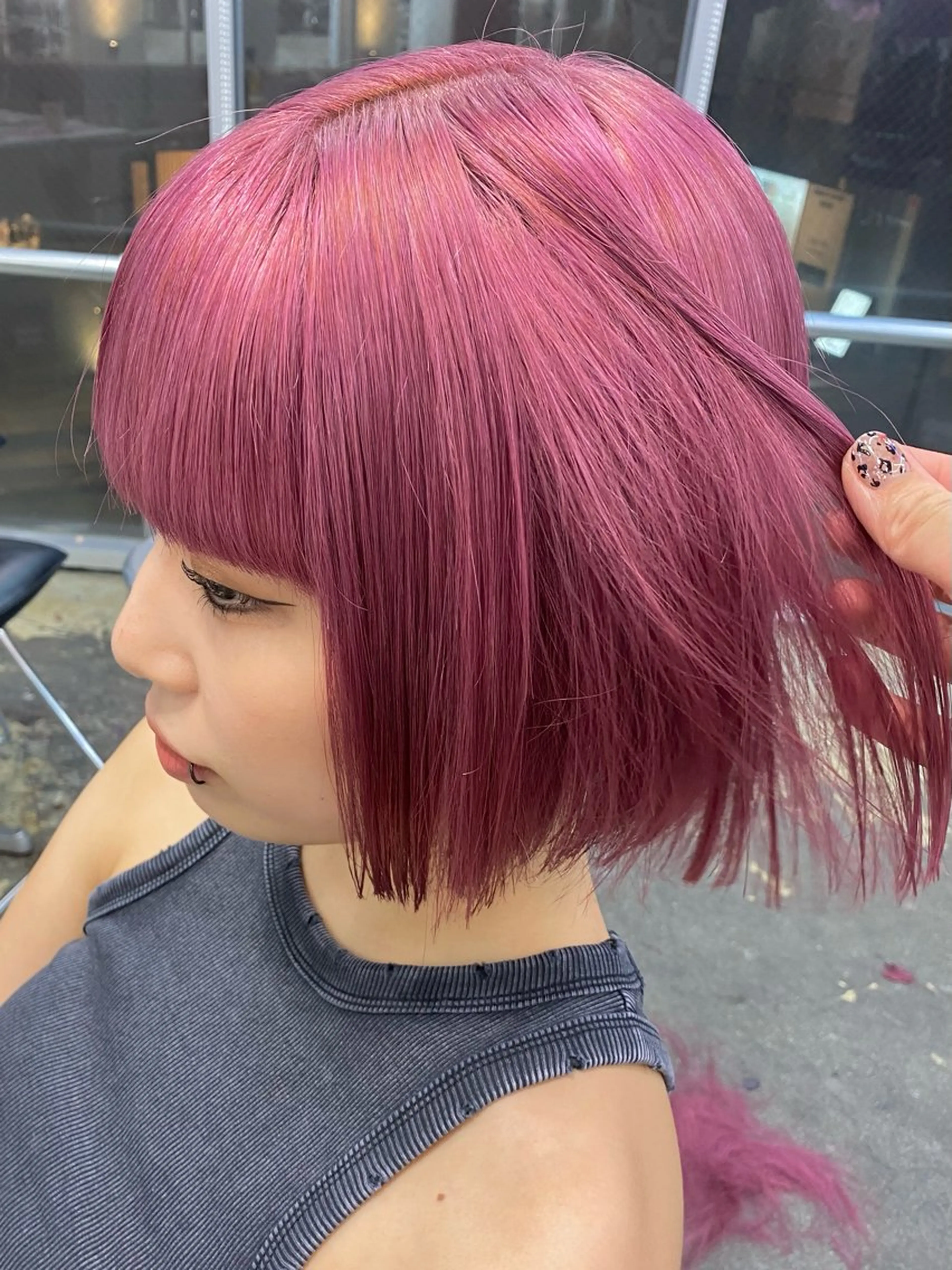 ショート カラー ヘアアレンジ 💗💗韓国レイヤー yu-ki💗💗のヘアスタイル