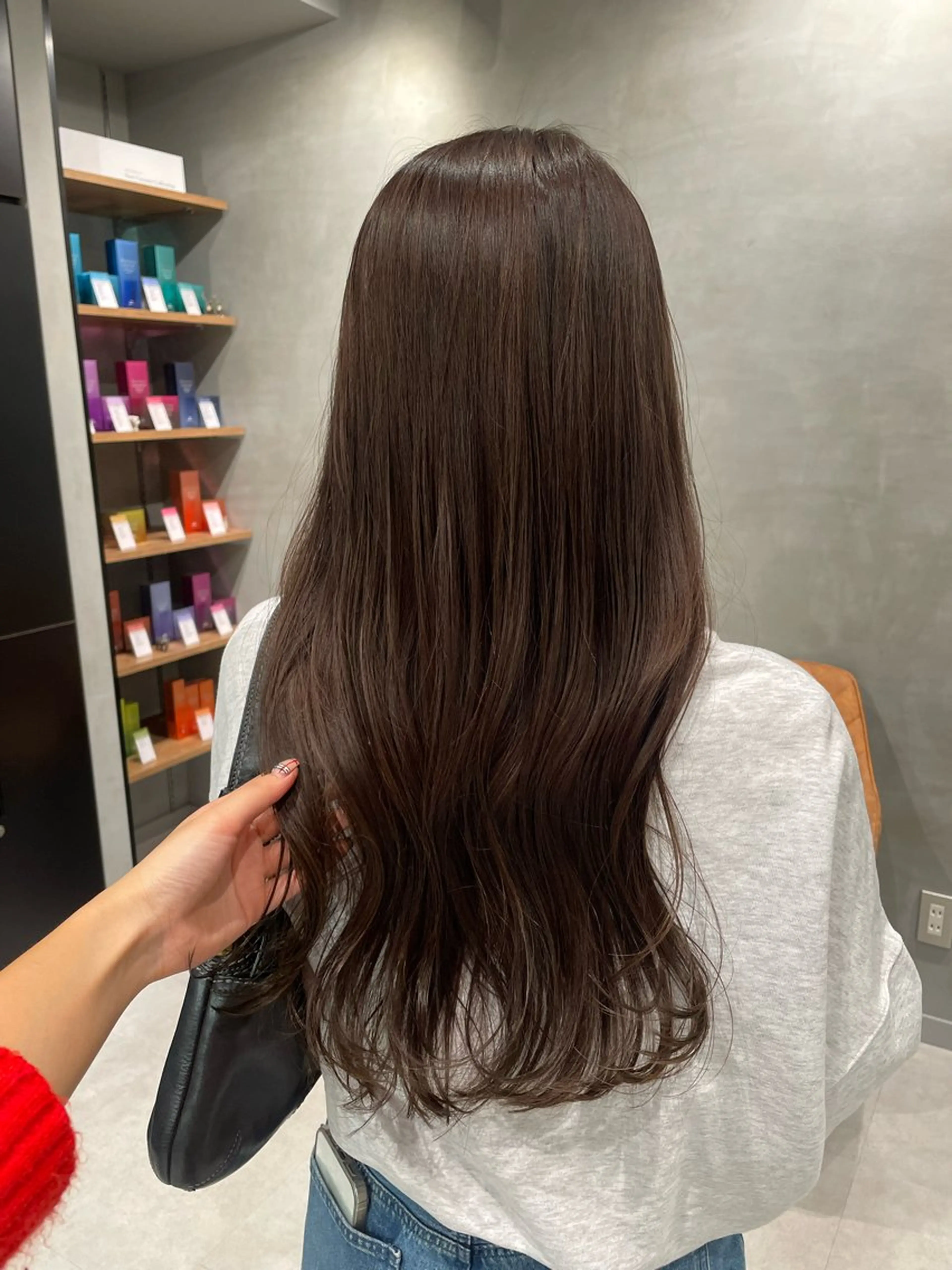 ロング カラー カット ヘアカラー トリートメント ヘッドスパ ヘアセット 暖色レイヤー 🥀REIRIのヘアスタイル