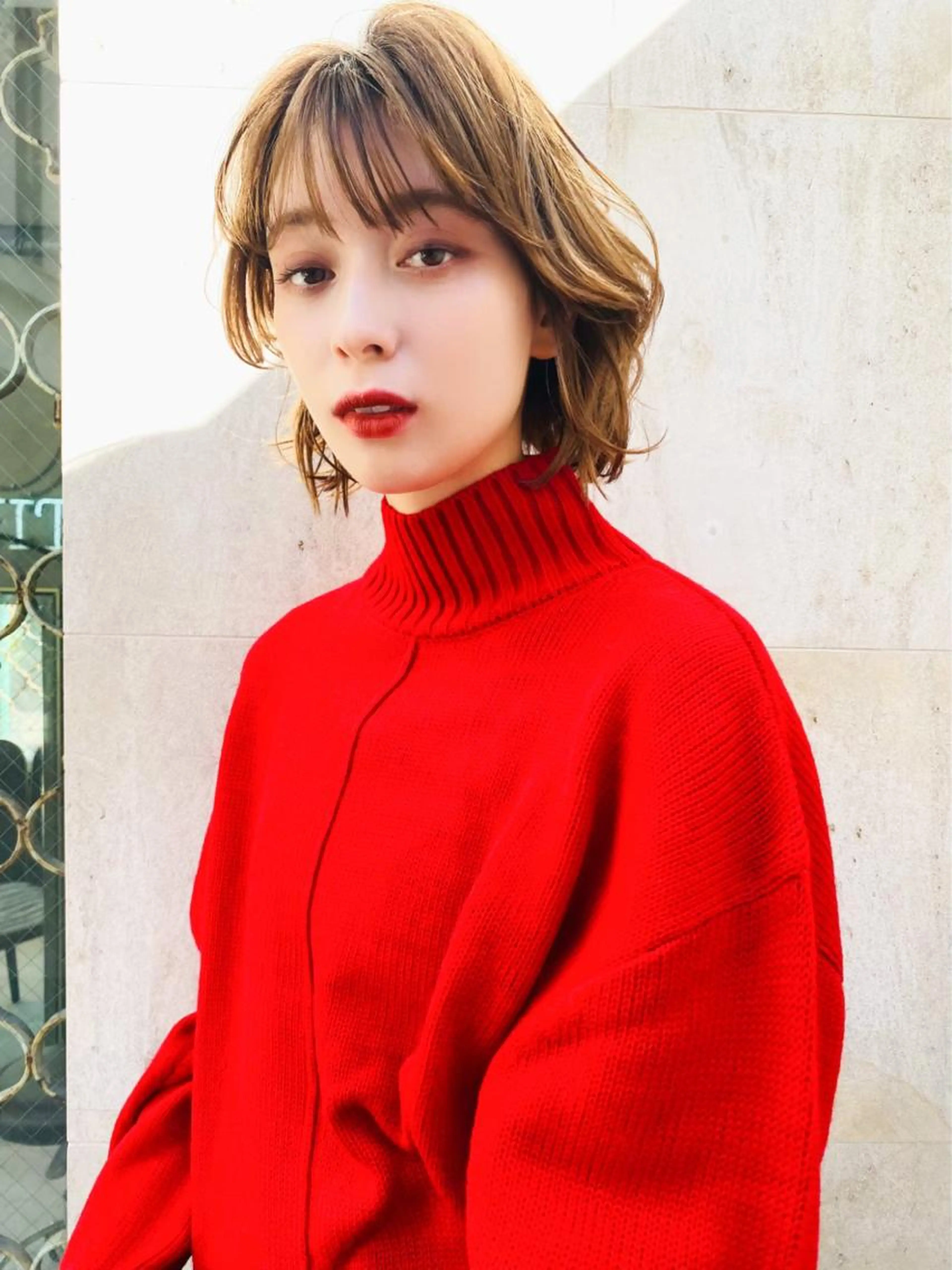 💛毎朝がラクチンに💛【カット】+【前髪パーマ】+【カラー】+【TOKIOインカラミトリートメント】の写真