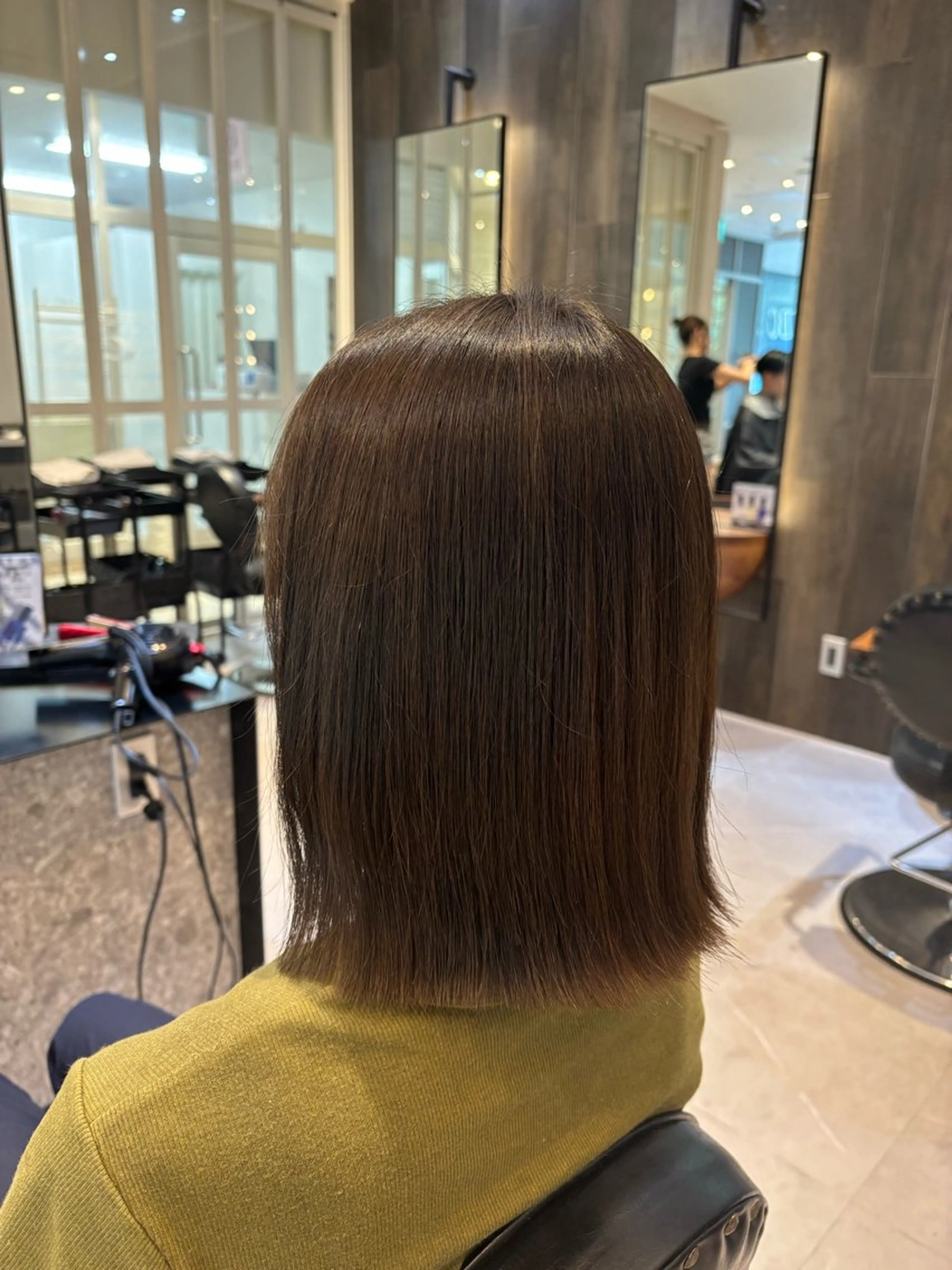 ミディアム カット カラー/髪質改善 トリートメント/優果のヘアスタイル