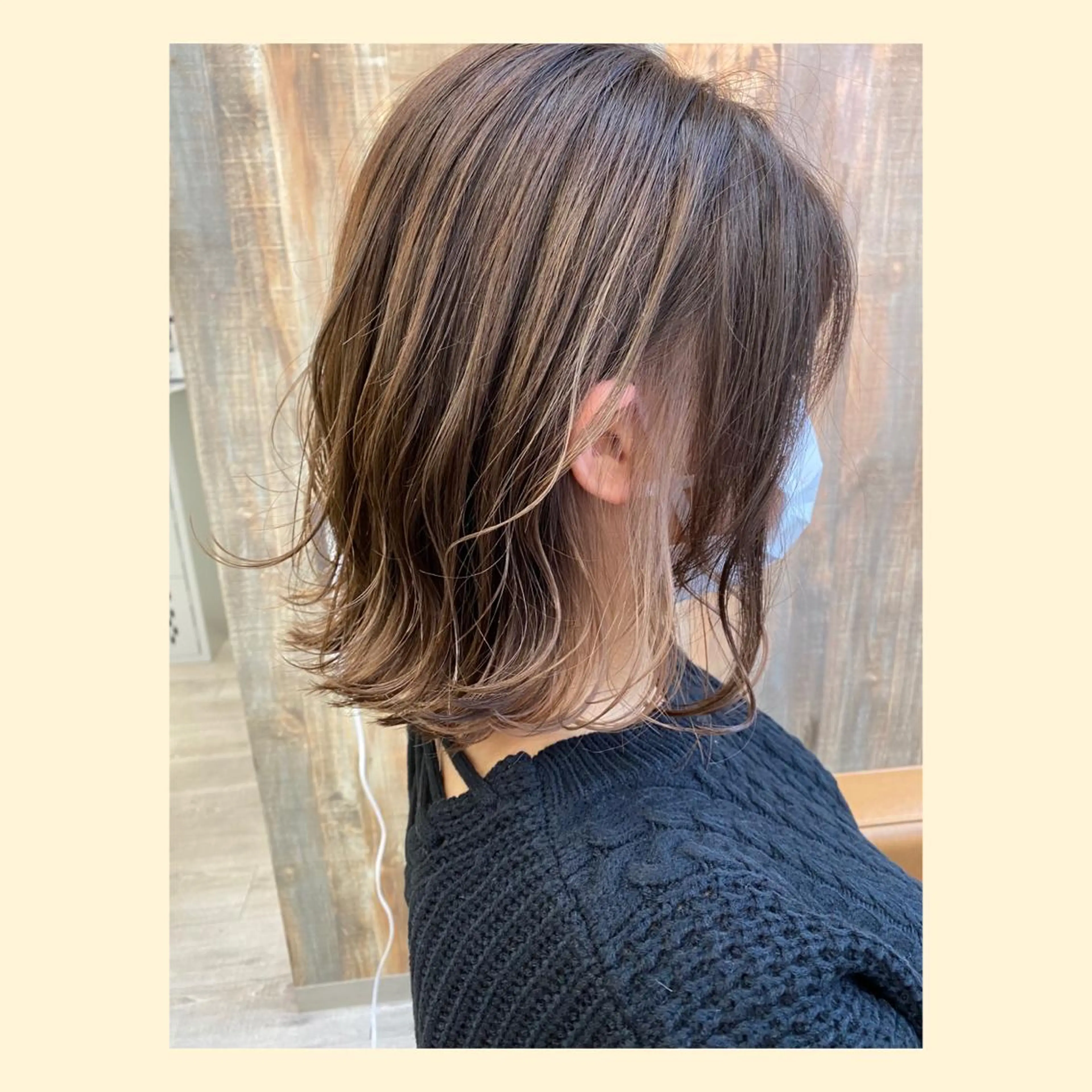 ミディアム カラー ショートボブ バレイヤージュ ブリーチ ケアブリーチ ダブルカラー ヘアカラー トリートメント 🌈ショート特化 中村崇宏🌈のヘアスタイル