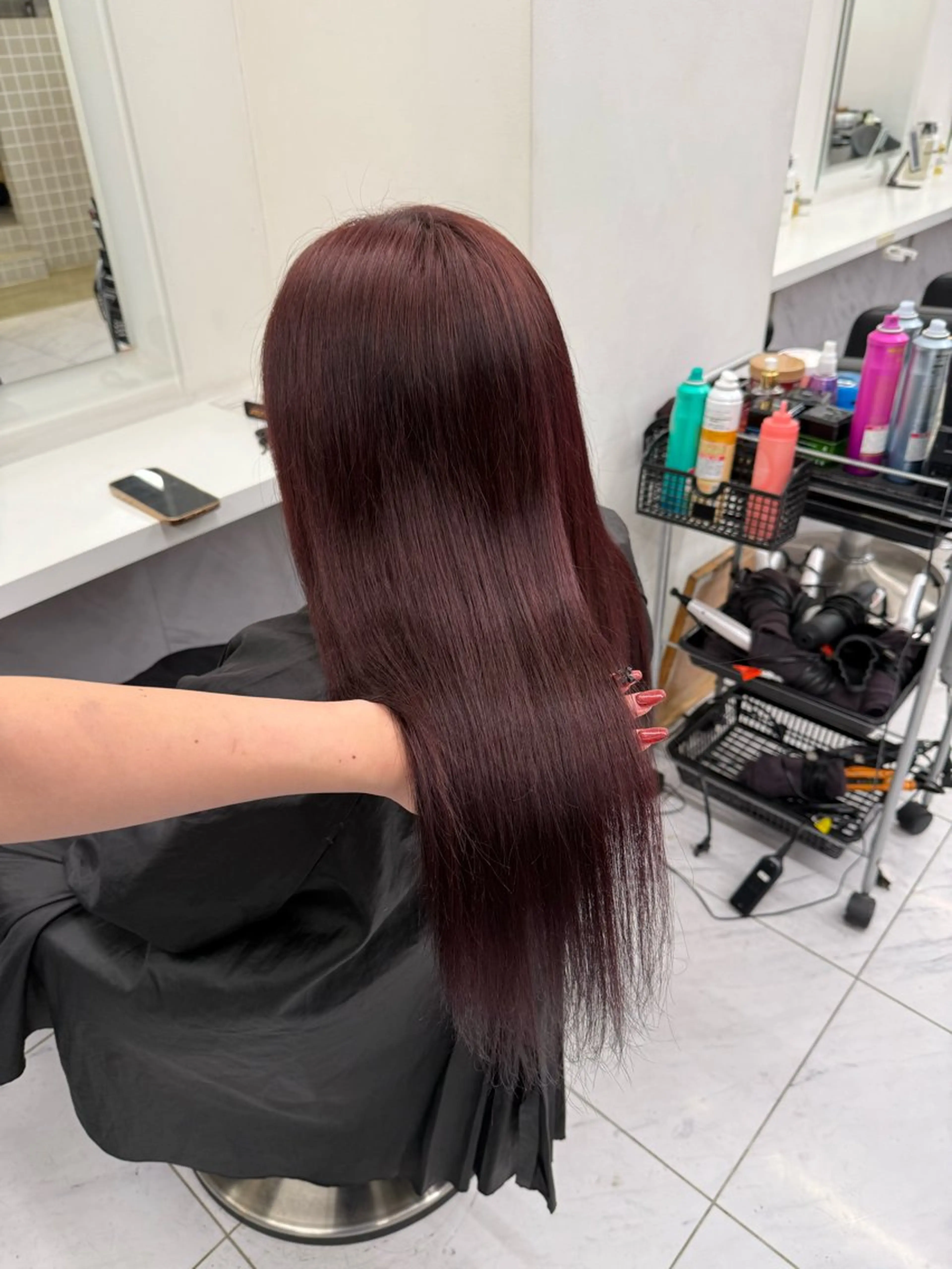 ロング カラー ヘアアレンジ ヘアカラー トリートメント ヘアセット 💗横浜美容室 💗HARUNAのヘアスタイル