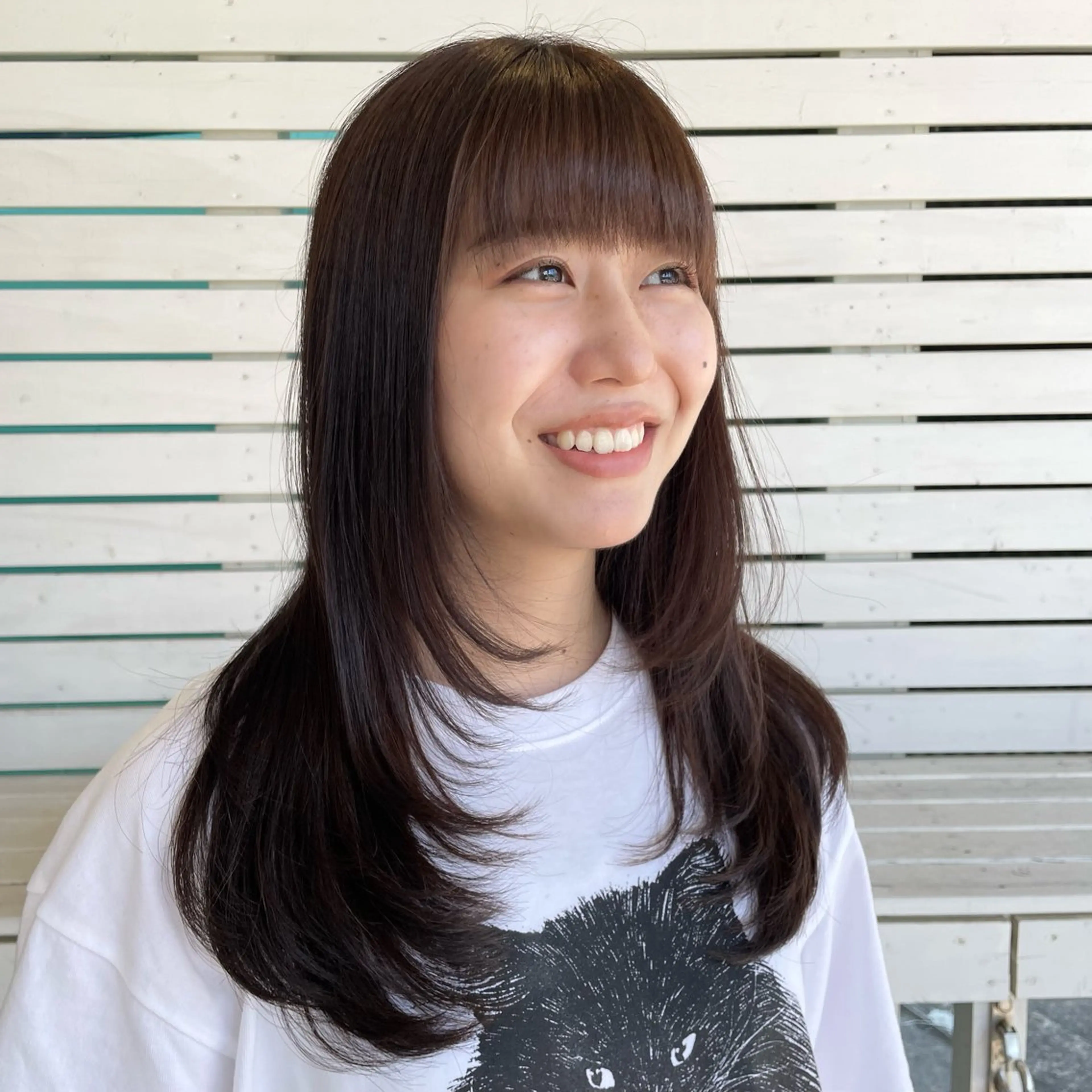 レイヤーカット×透明感カラーの写真