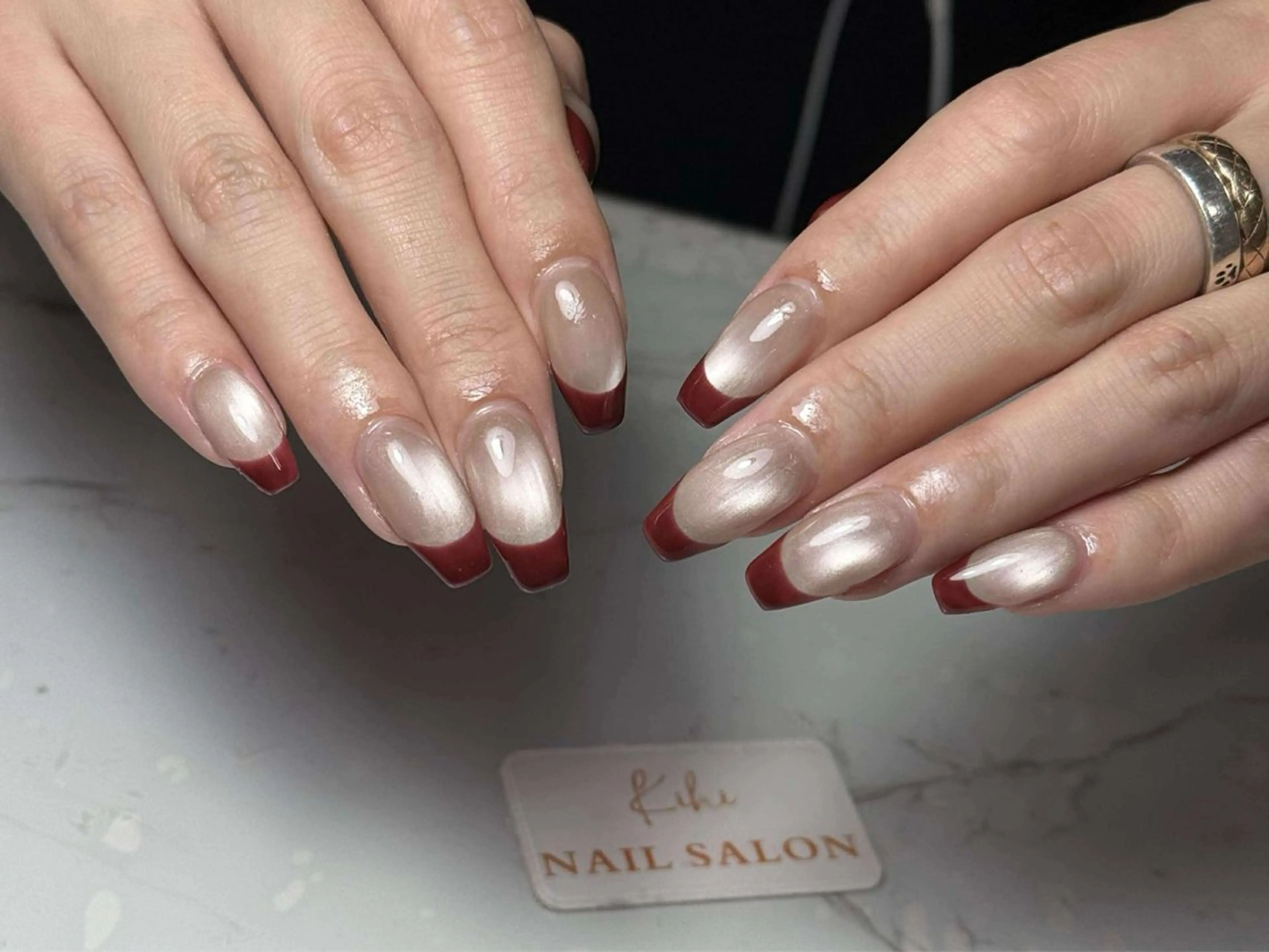 ネイル アートネイル フレンチネイル ジェルネイル グラデーション 韓国ネイル ハンドネイル ハンドケア Nail Salon Kihi さくらのネイルデザイン