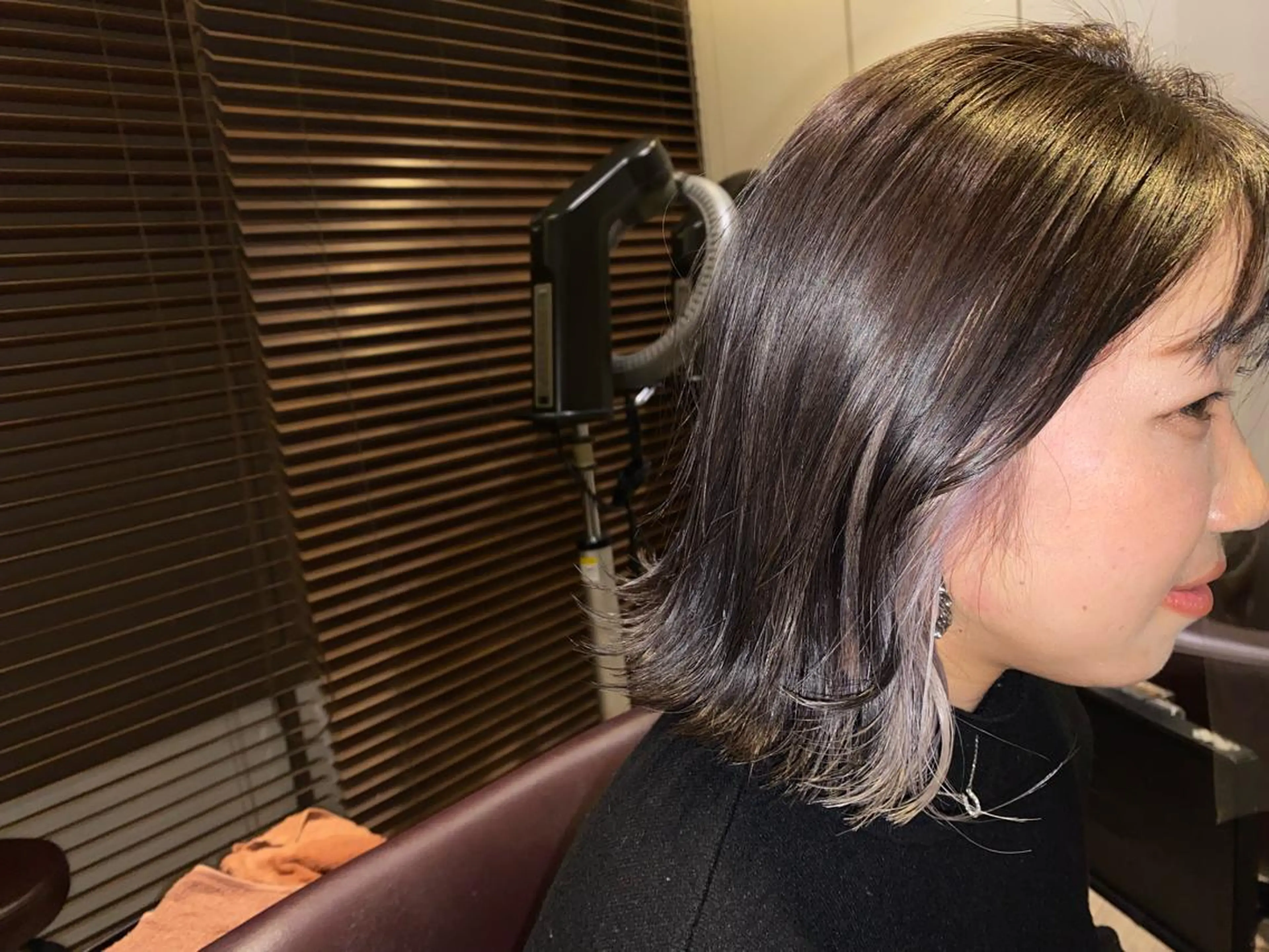 ミディアム 髪質改善/マツエク垢 抜け透明感カラー衣笠のヘアスタイル