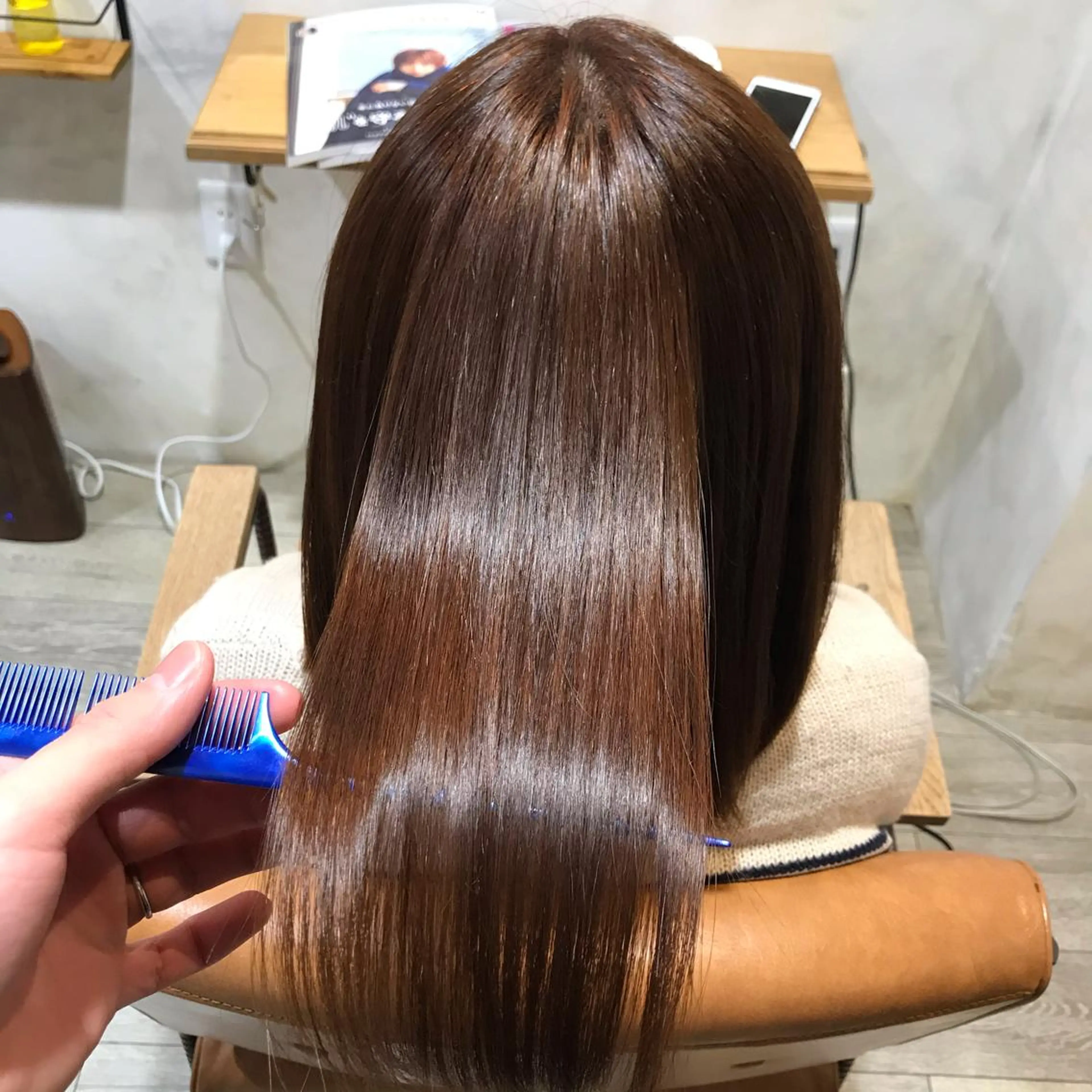 カラー パーマ 縮毛矯正 安部 真輝のヘアスタイル