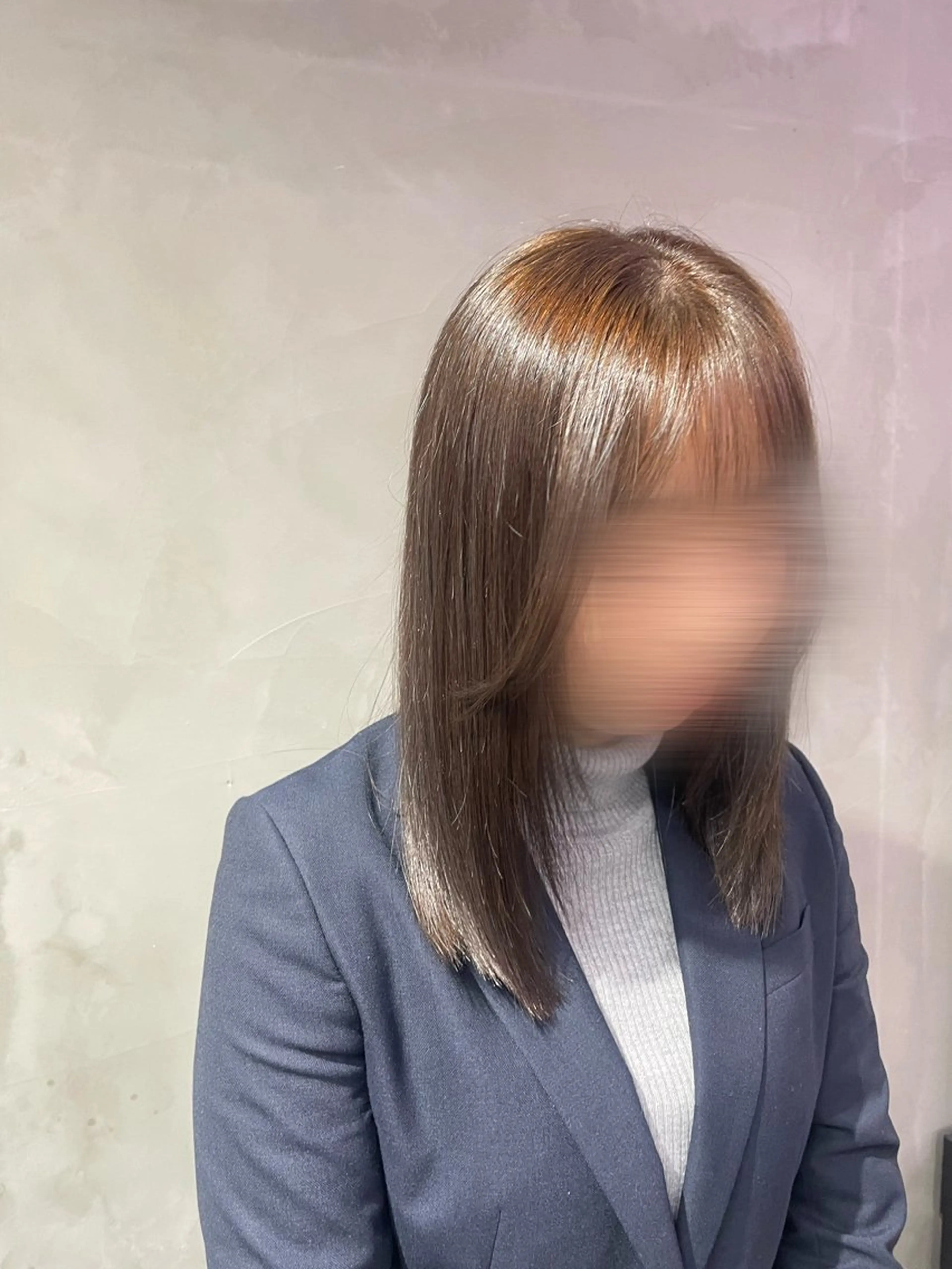 セミロング カット ヘアカラー 千葉 ゆらのヘアスタイル