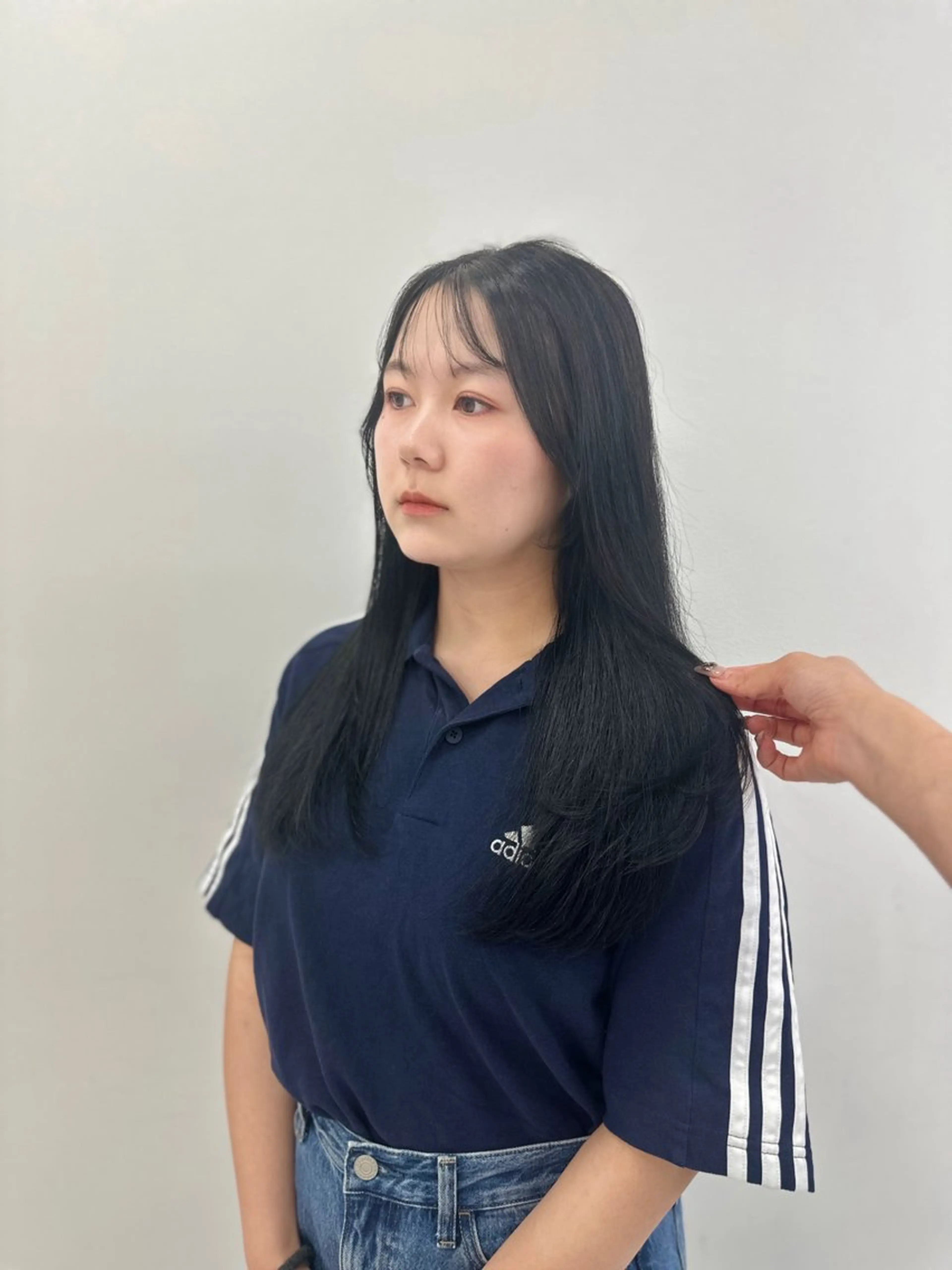 ロング カラー パーマ ヘアアレンジ メンズ キッズ ♥️韓国ヘア レイヤー♥️ゆりのヘアスタイル