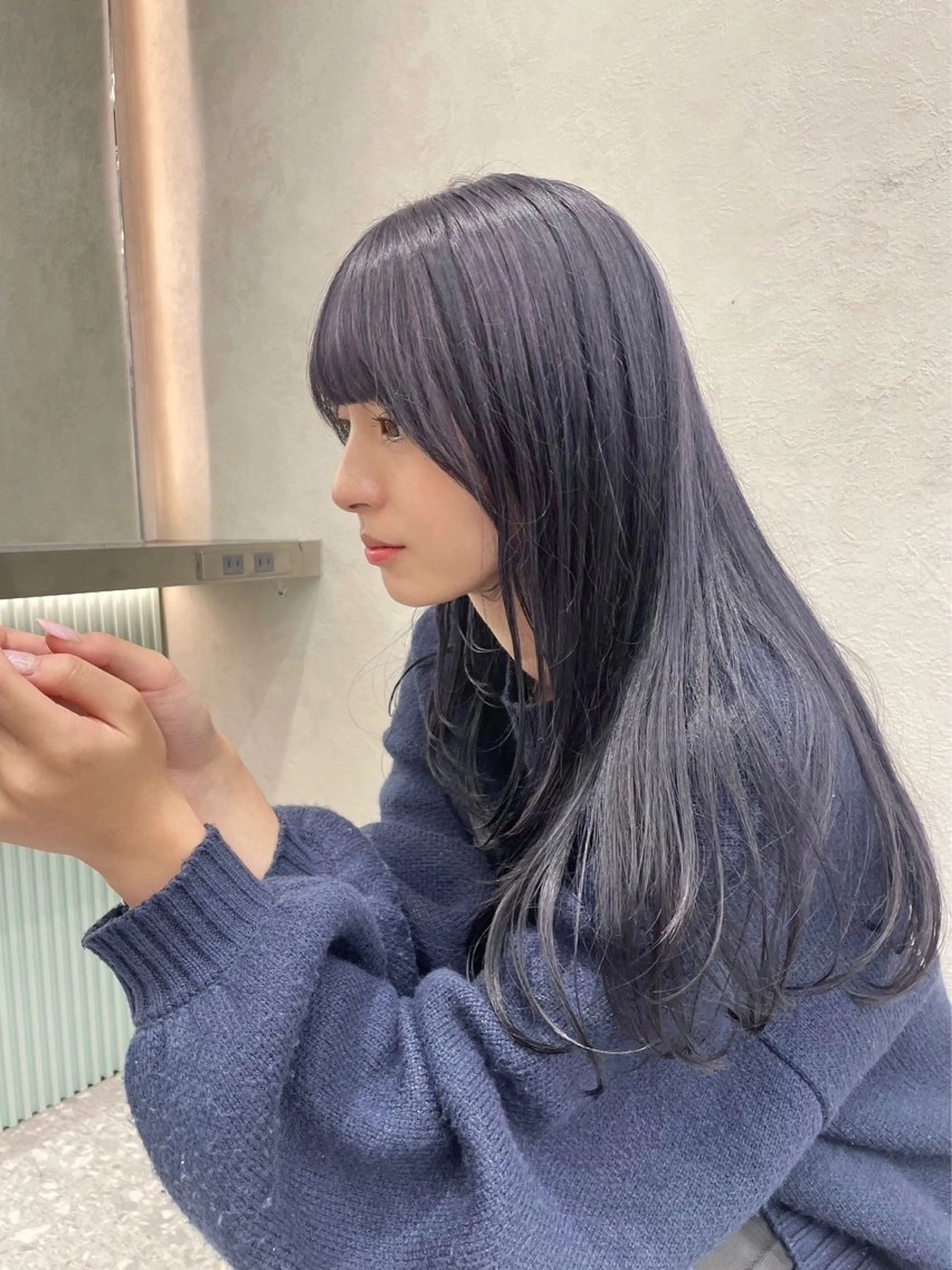 ロング カラー ロンド　ウル所属・レイヤー/縮毛矯正⭐ 特化美容師のヘアスタイル