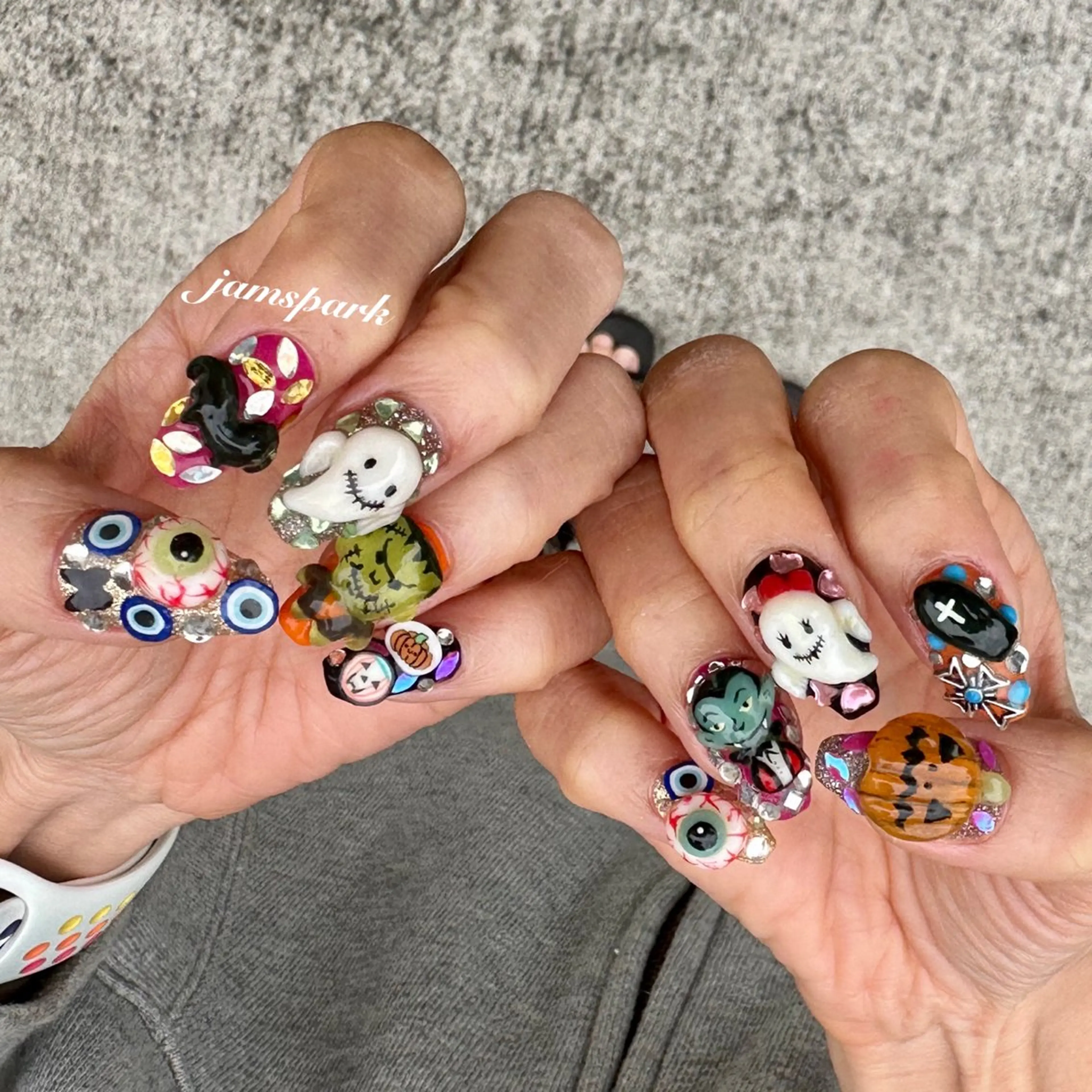ネイル ハロウィン jamspark ✨のネイルデザイン