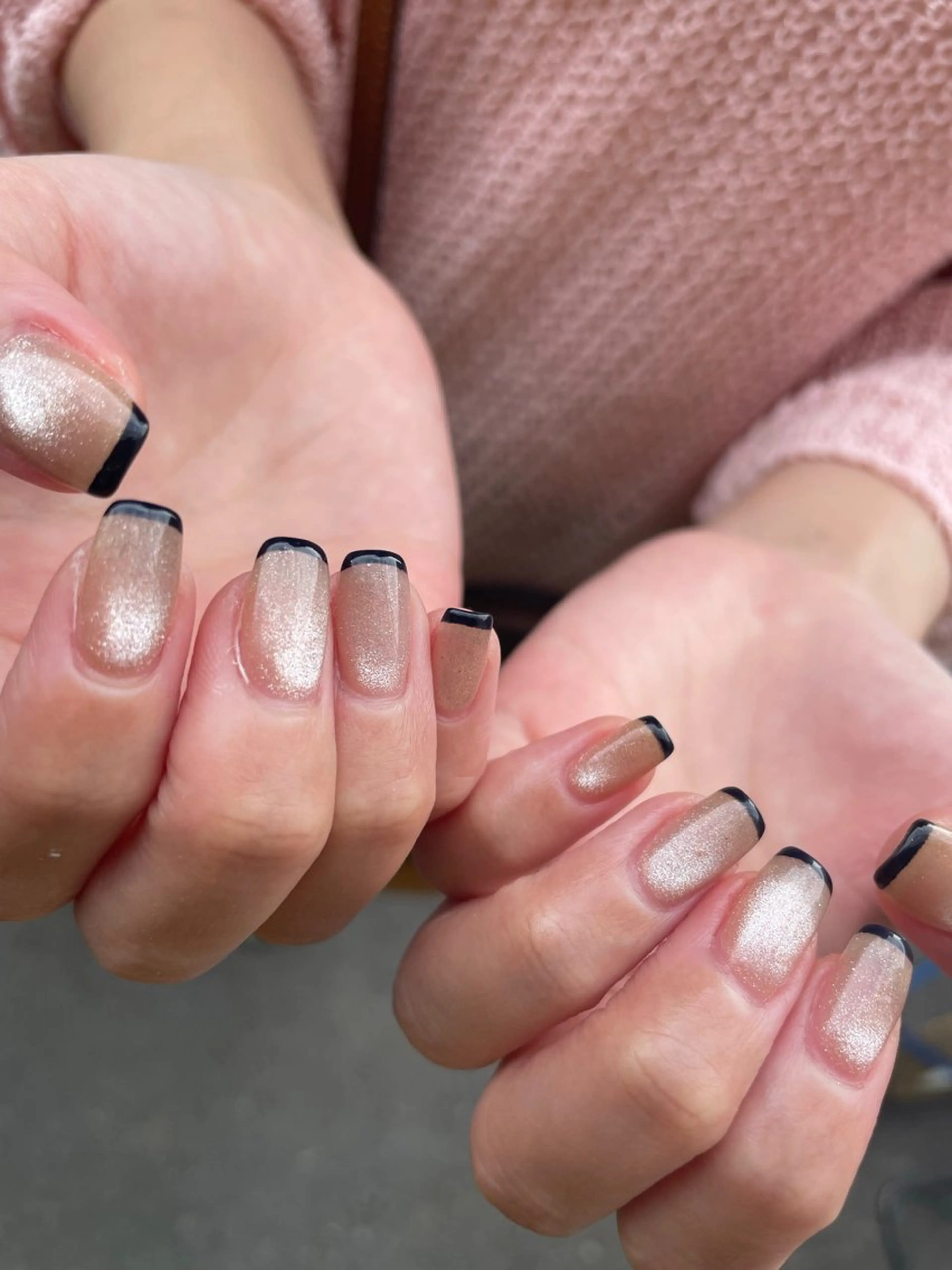 ネイル アートネイル フレンチネイル 韓国ネイル マグネットネイル 持ち込み MH_ Nailのネイルデザイン