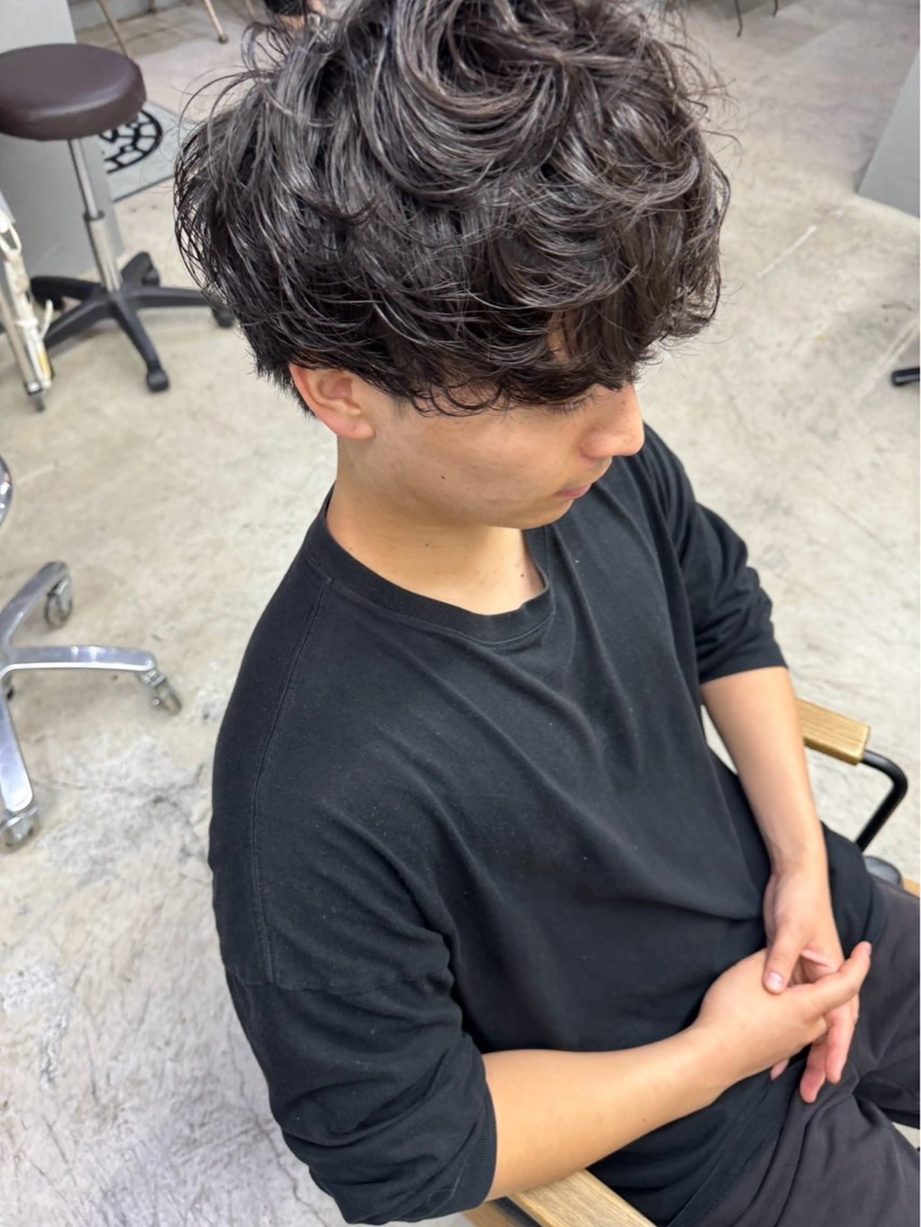 ショート メンズ カット パーマ メンズ専門サロン wokeのヘアスタイル