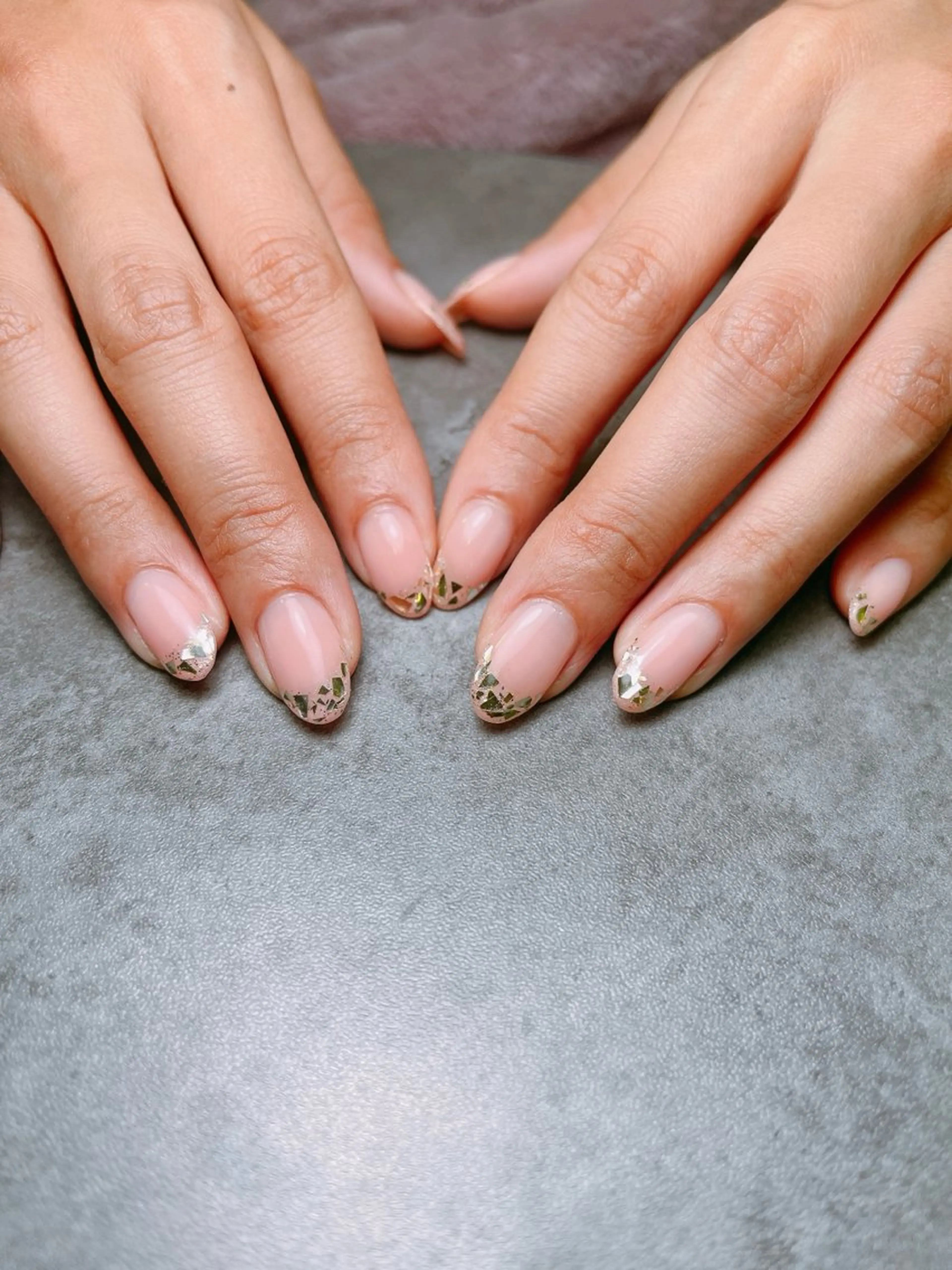 ネイル フレンチネイル ガラスフレンチ ハンドネイル Seana nail salon所属・Seana nail シーナネイルのネイルデザイン