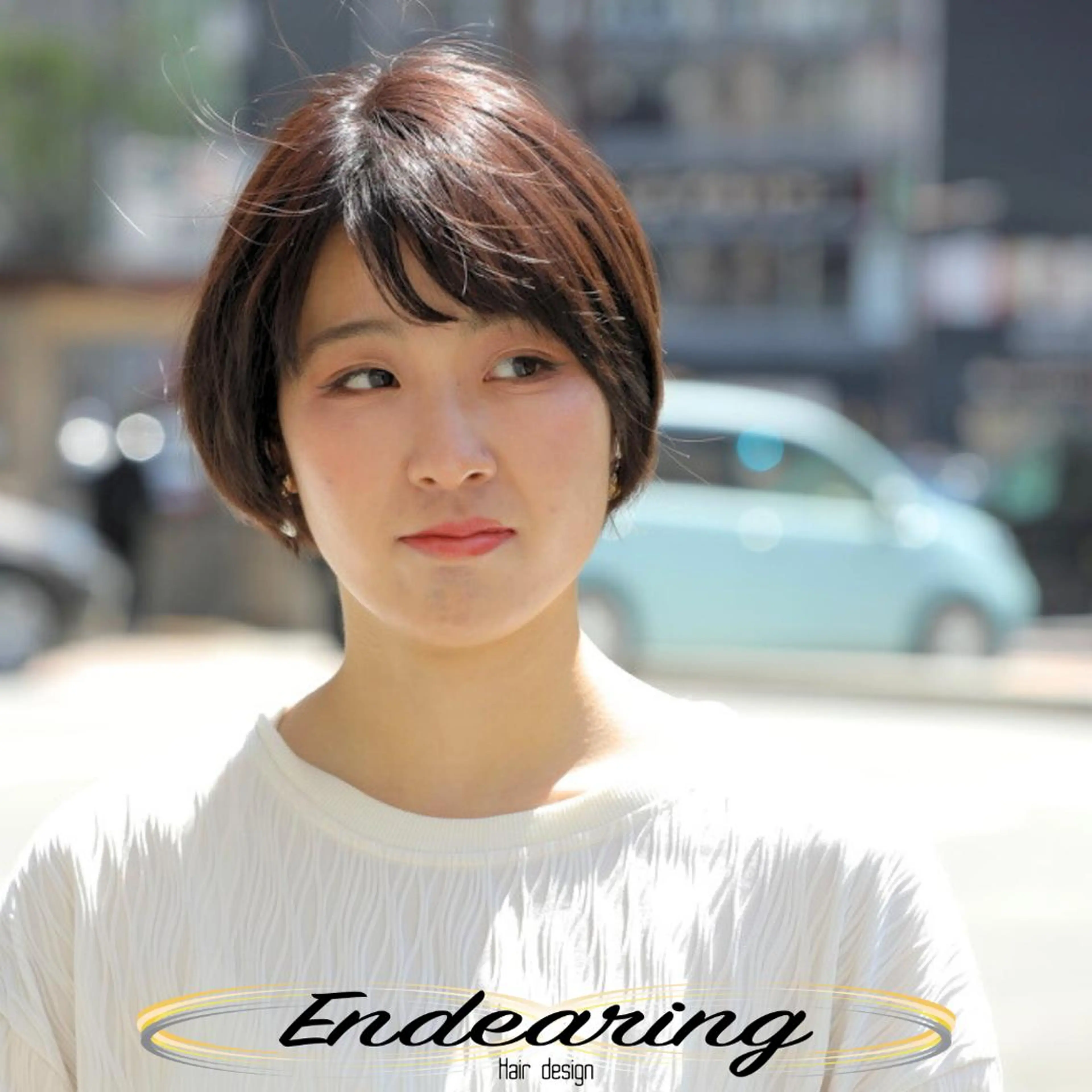 カラー ブラウンカラー 透明感カラー カット ヘアカラー Endearing 銀座/レイヤーカットのヘアスタイル