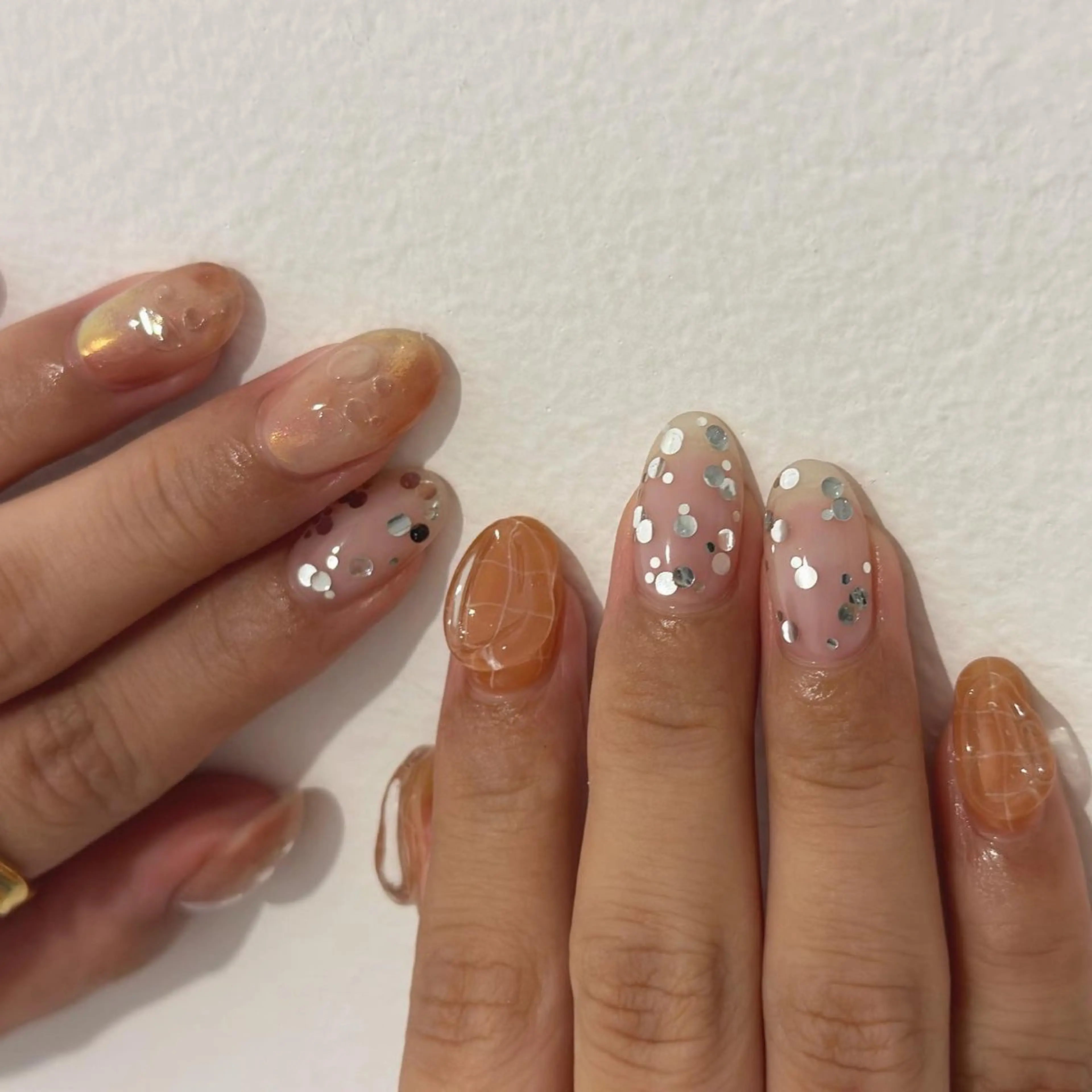 ネイル ニュアンスネイル ハンドネイル Flow nail所属・山本 七海のネイルデザイン