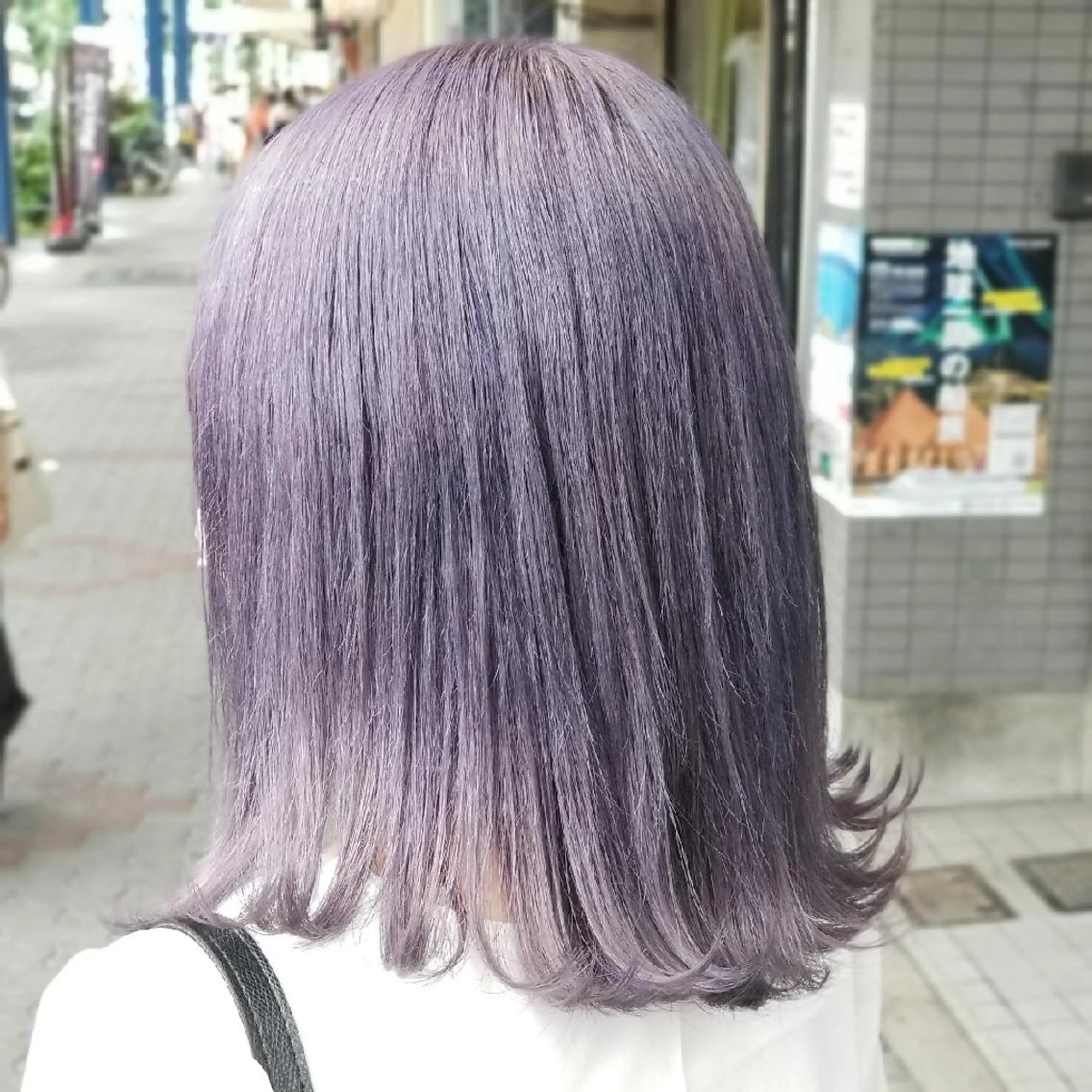 ミディアム カラー ブリーチ ラベンダーカラー ヘアカラー 植田 /エクステ /ブリーチ/髪質改善のヘアスタイル