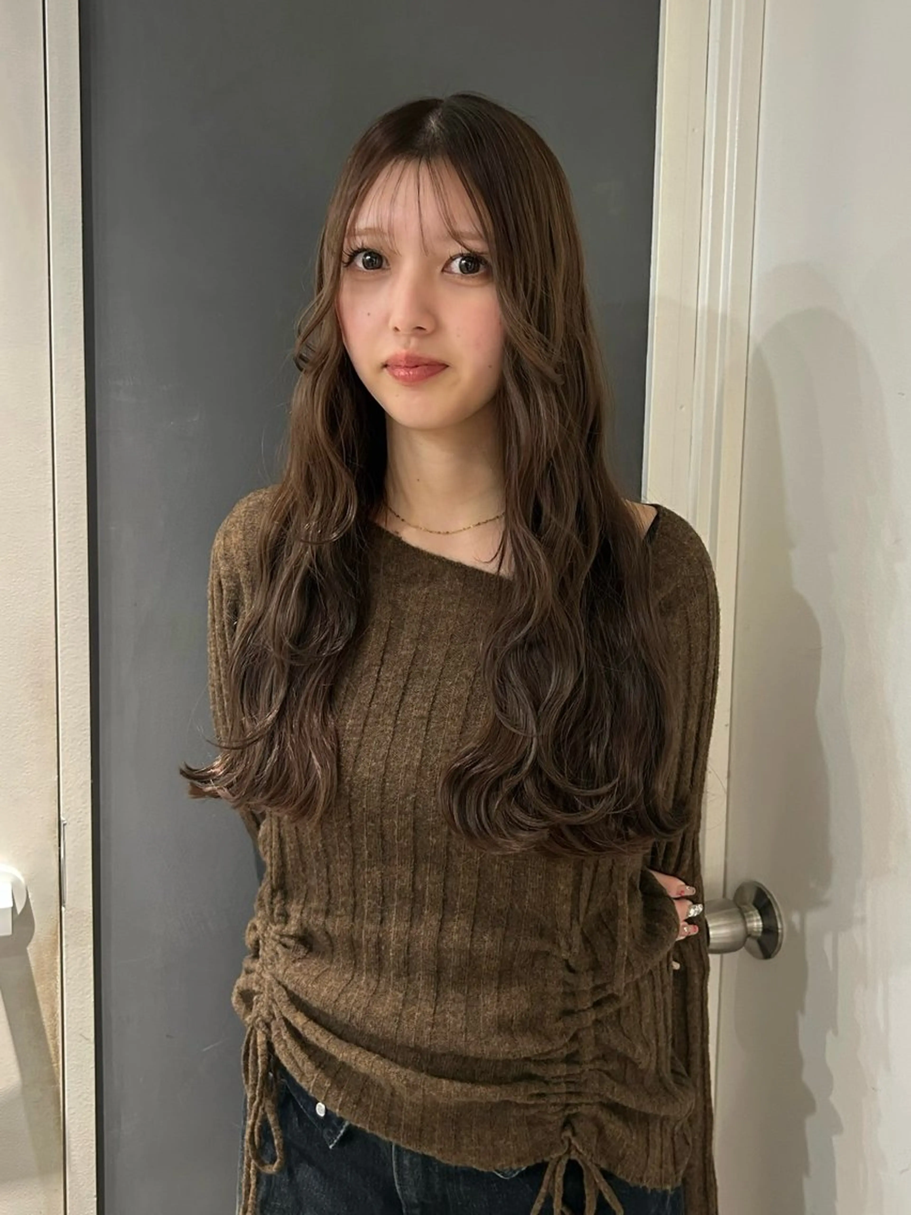 ロング カット ヘアカラー トリートメント cien 【堀江】 eri bobのヘアスタイル