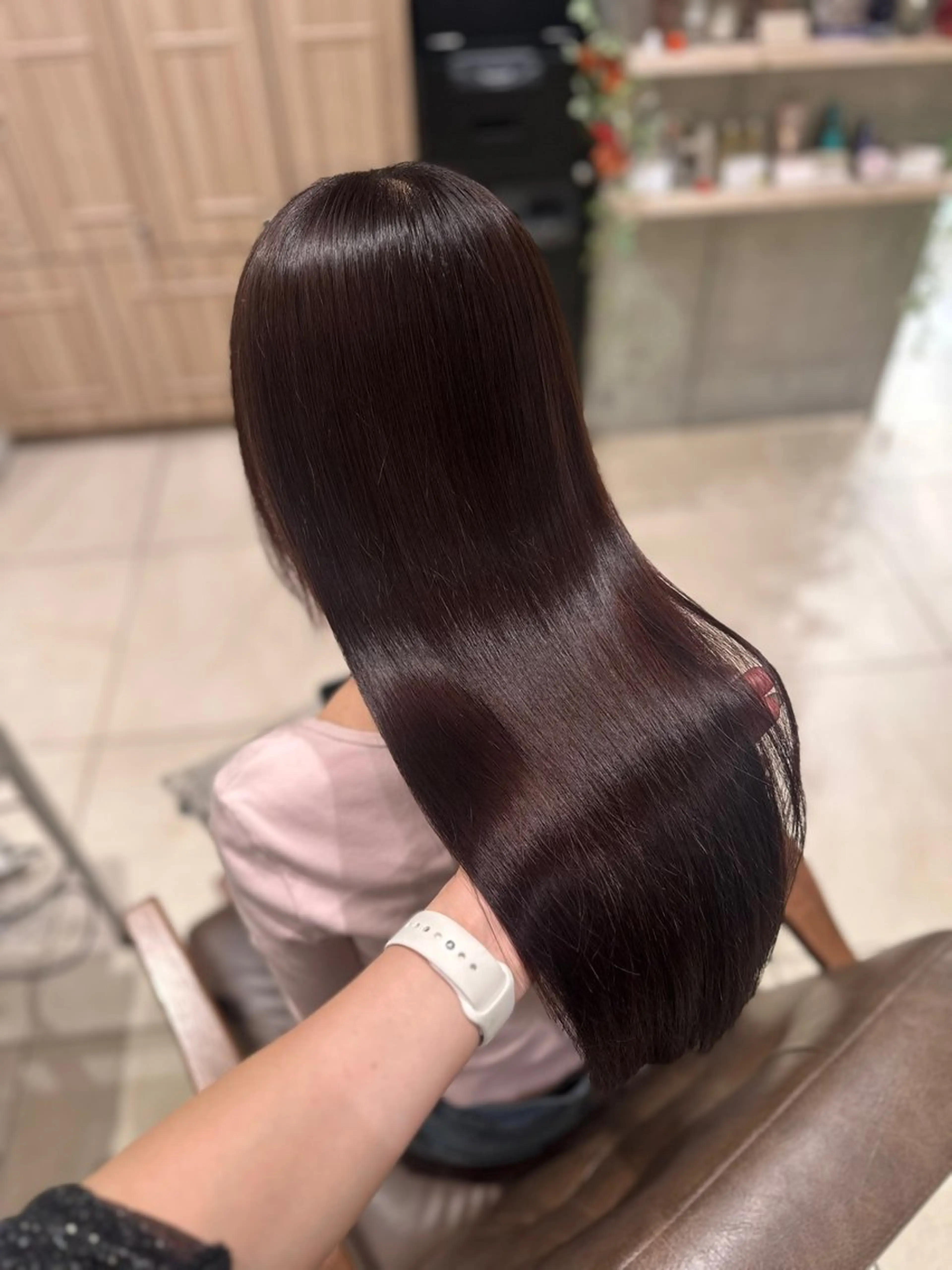 ロング トリートメント ヘアセット 韓国ヘア/艶カラー Hitomi☻のヘアスタイル