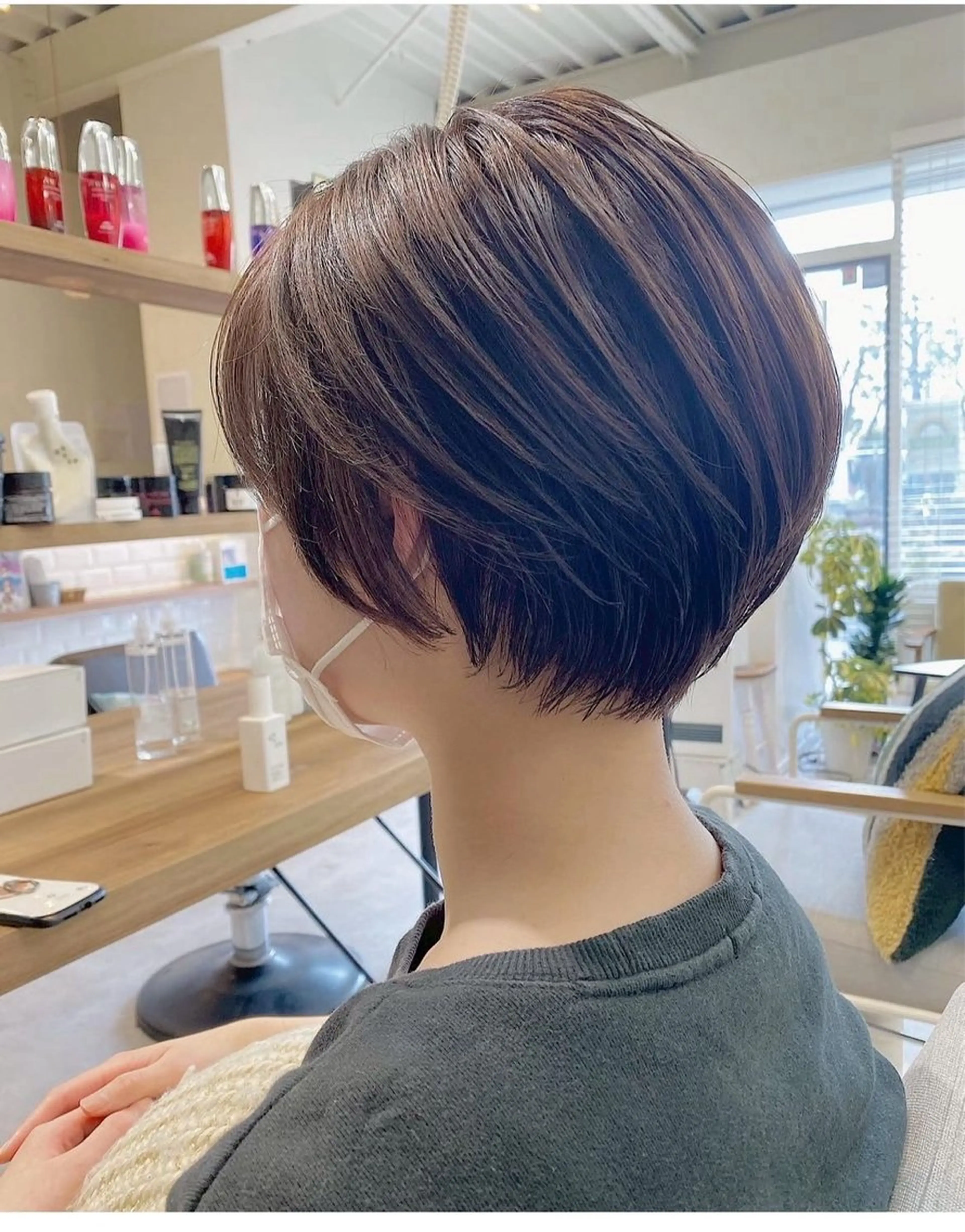 〈技術向上の為モデル募集〉ショートカット➕カラー➕髪質改善トリートメント🫧の写真