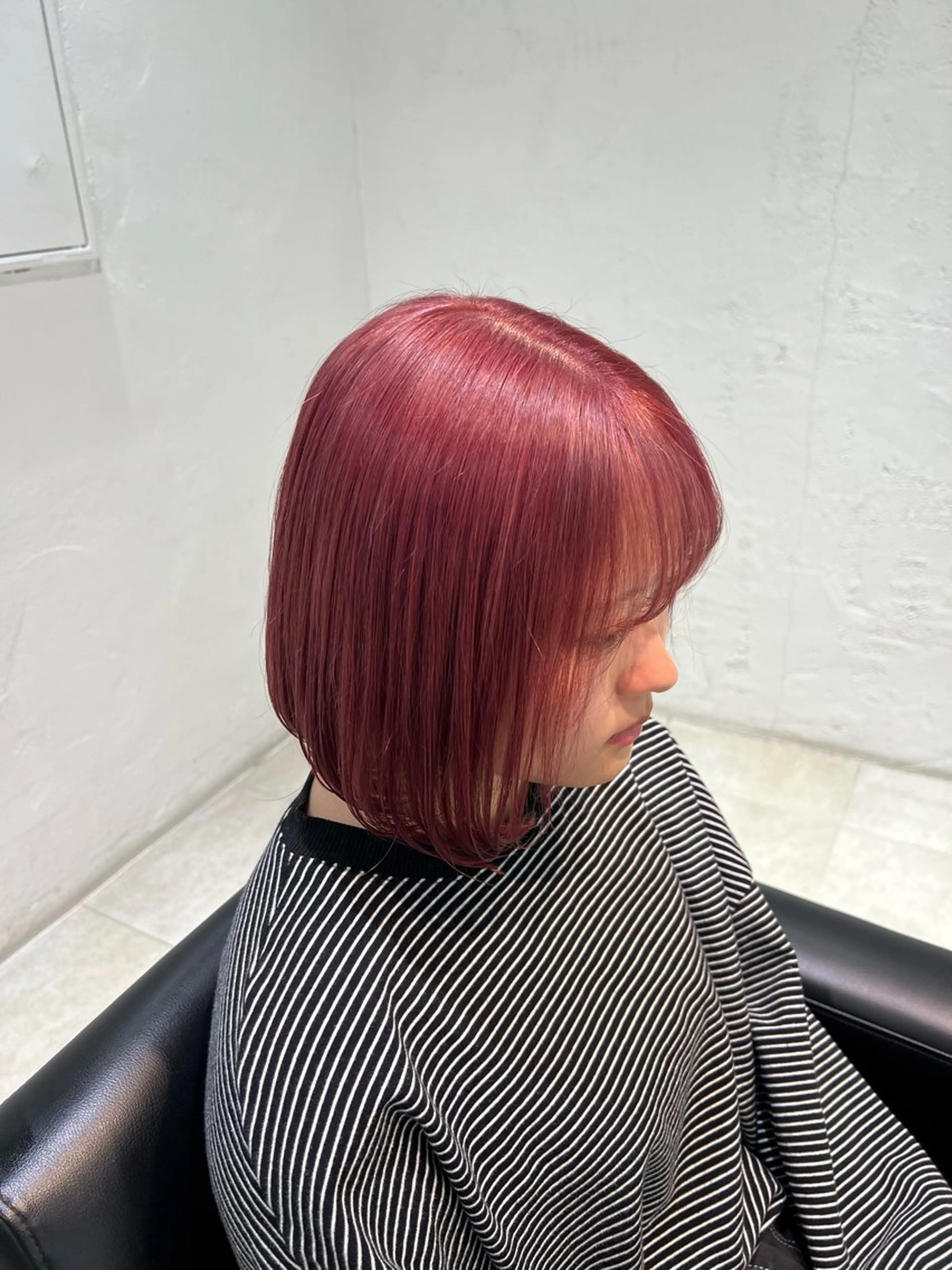 ショート カラー ピンクカラー ボブ SALOWIN川崎WEST店所属・🌷川崎/アレンジ/ 暖色ボブ/コトネ🌷のヘアスタイル