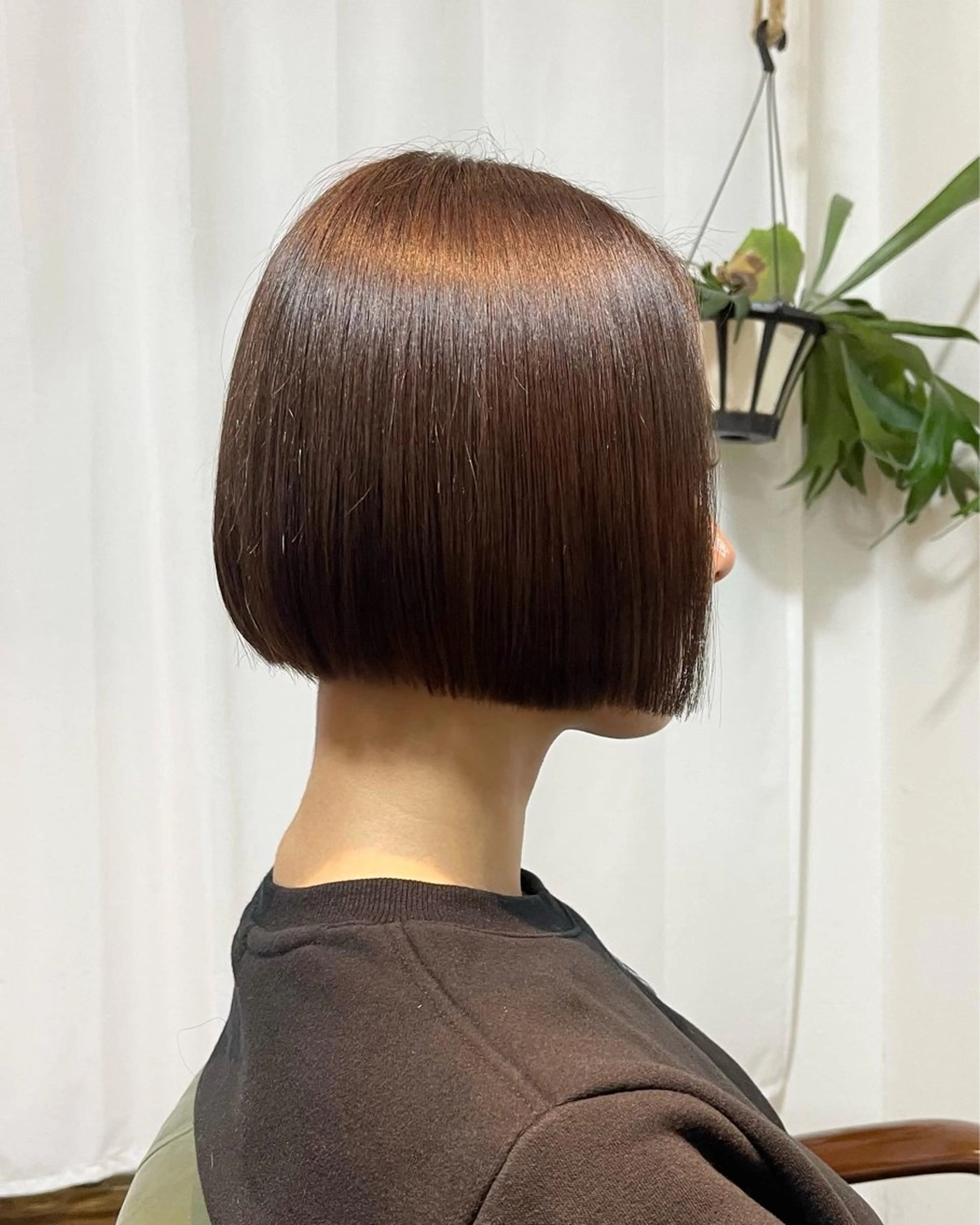 ショート 切りっぱなしボブ ボブ カット ヘアカラー 園田 渉 ◤SHIKIO◢のヘアスタイル