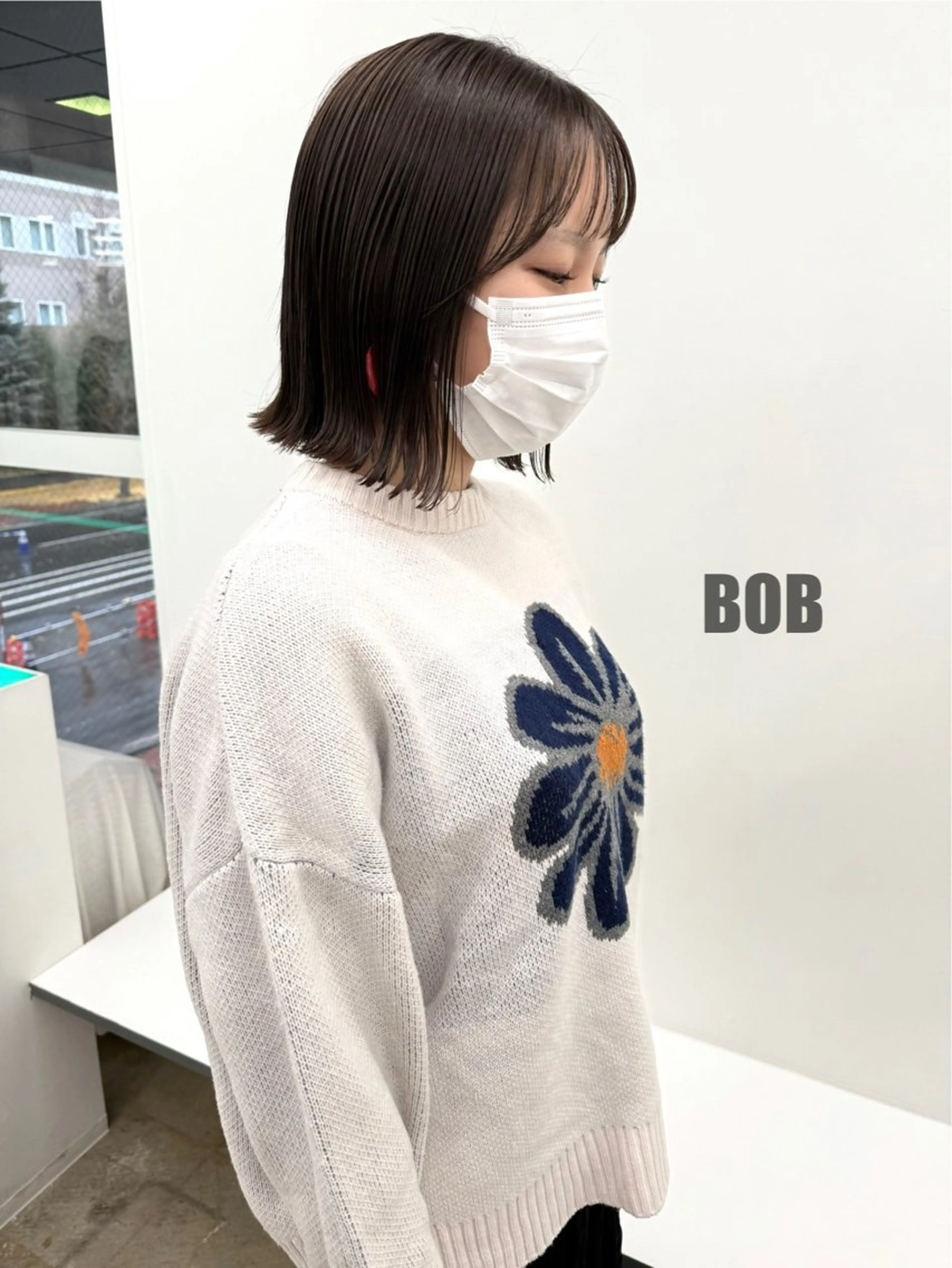 ミディアム カラー jjeno所属・kaN./ボブ /髪質改善ストレートのヘアスタイル