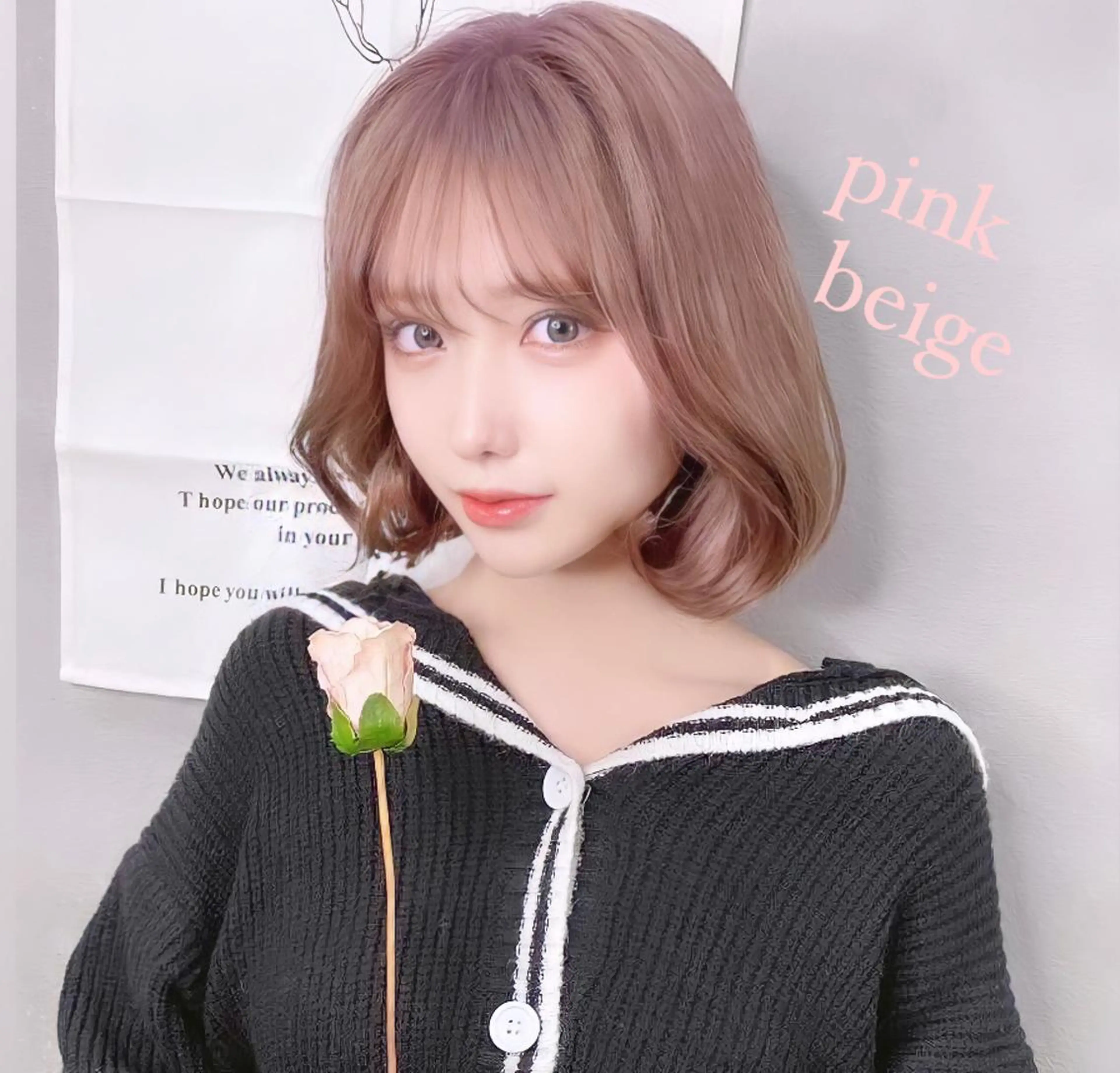 ショート カラー ヘアアレンジ ベージュカラー ブリーチ ケアブリーチ グレージュ ハイトーンカラー カット ヘアカラー トリートメント ブリーチなし透明感カ ラー×韓国ヘア♡ヒデのヘアスタイル