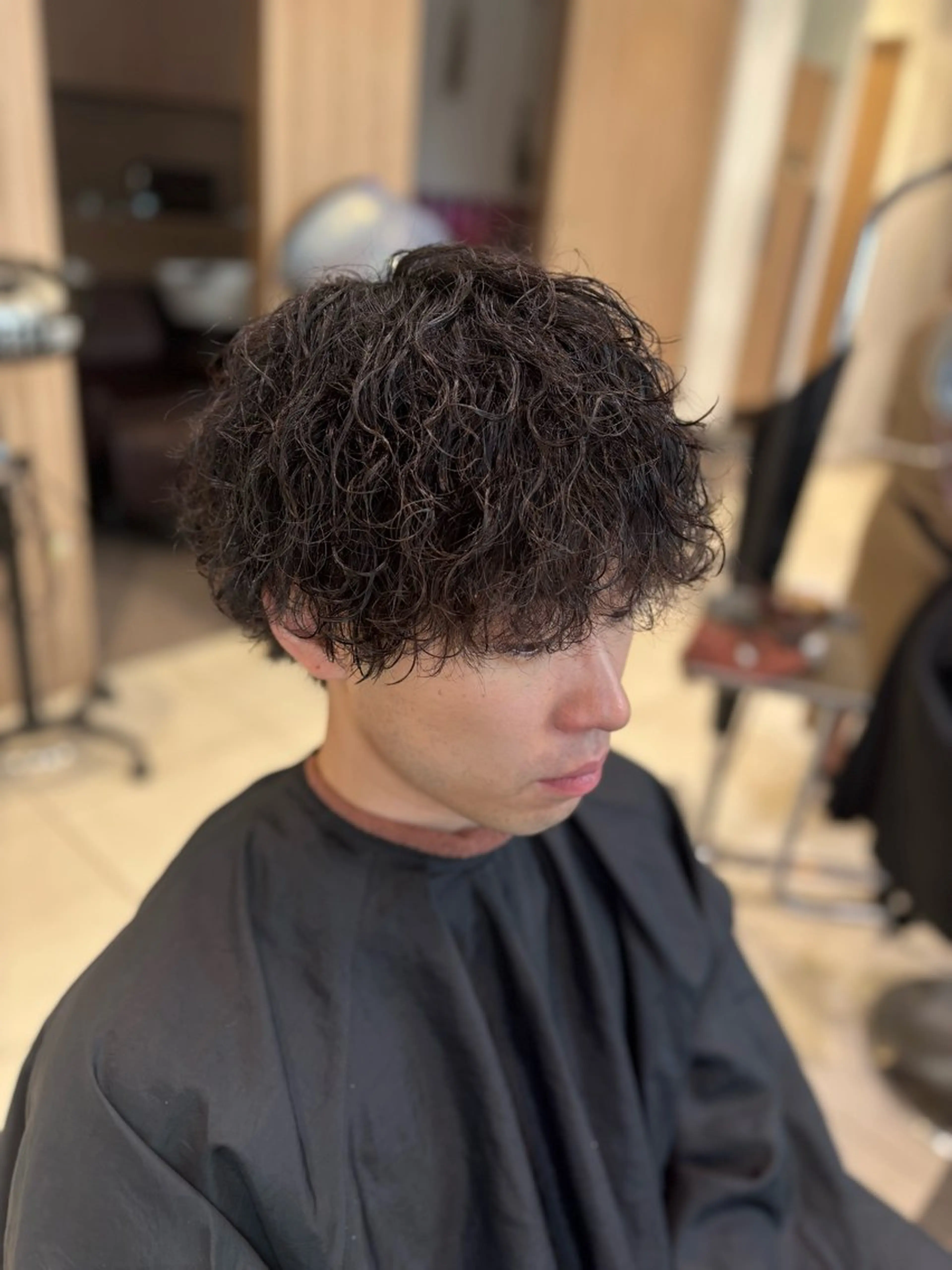 パーマ メンズ 波巻きスパイラル・ カルマ/aoiのヘアスタイル
