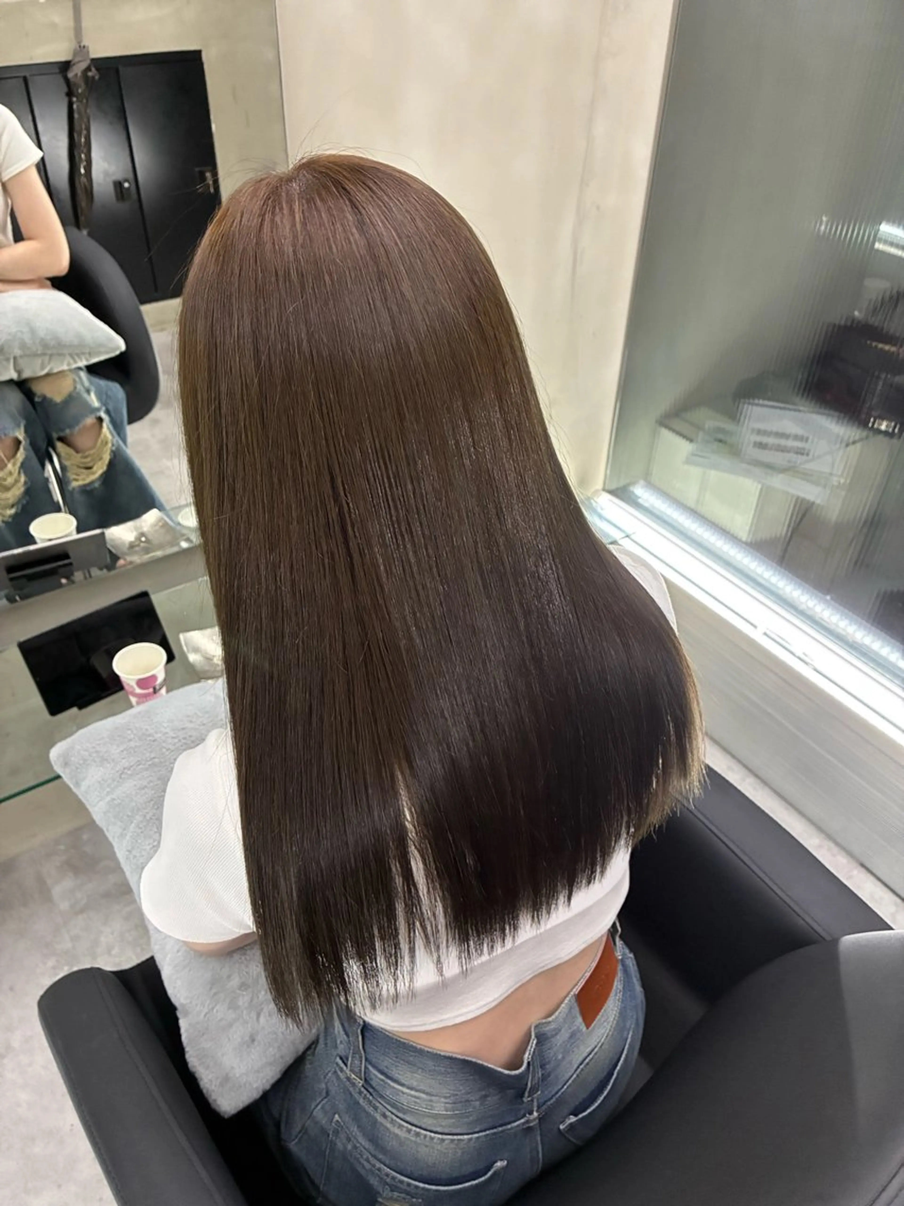 セミロング カット ヘアカラー トリートメント 似合わせ 髪質改善/ワタルのヘアスタイル