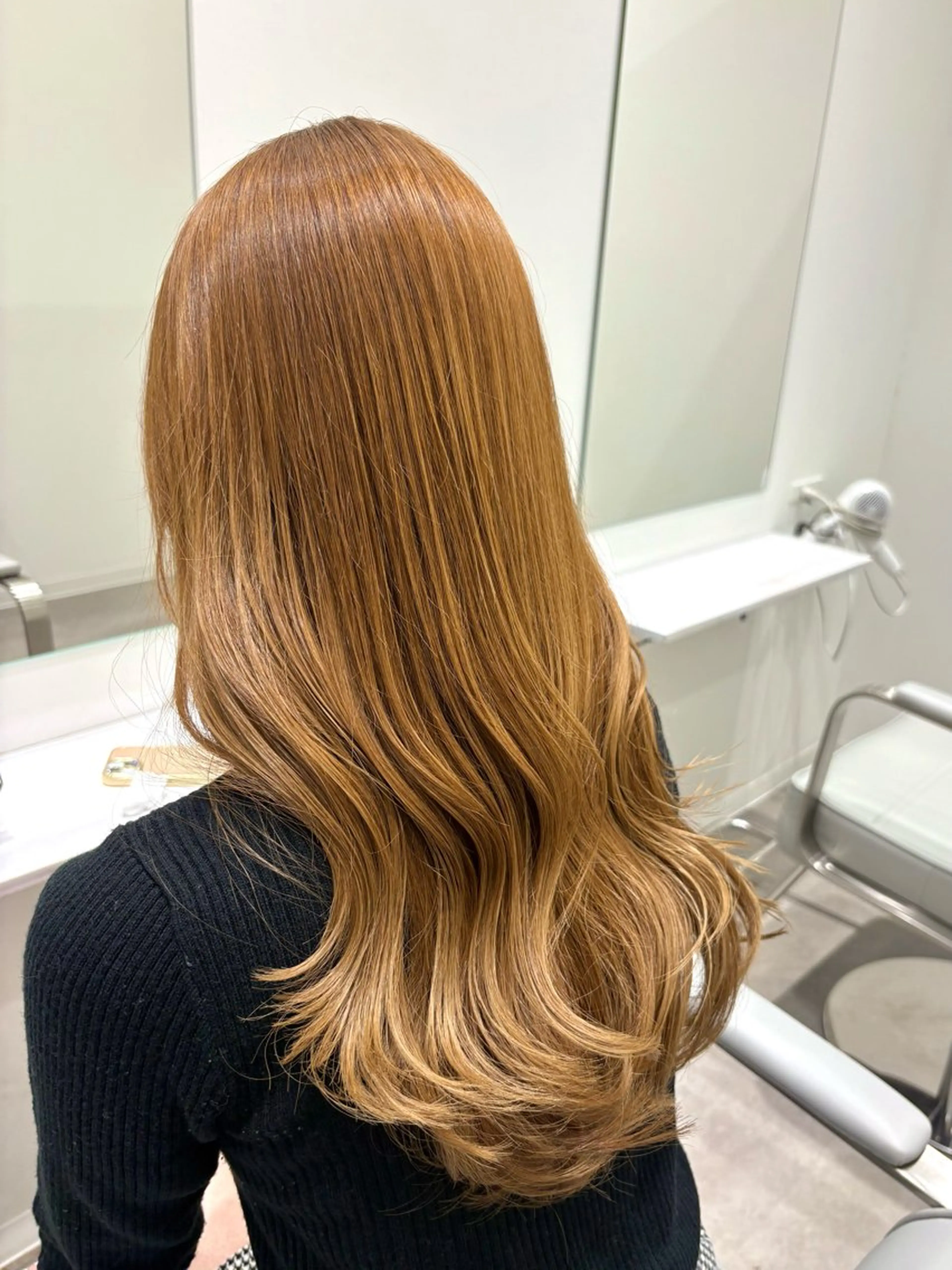 ロング カラー 透明感カラー レイヤーカット カット ヘアカラー トリートメント PULSE yokohama所属・横浜駅/韓国レイヤー /髪質改善のヘアスタイル