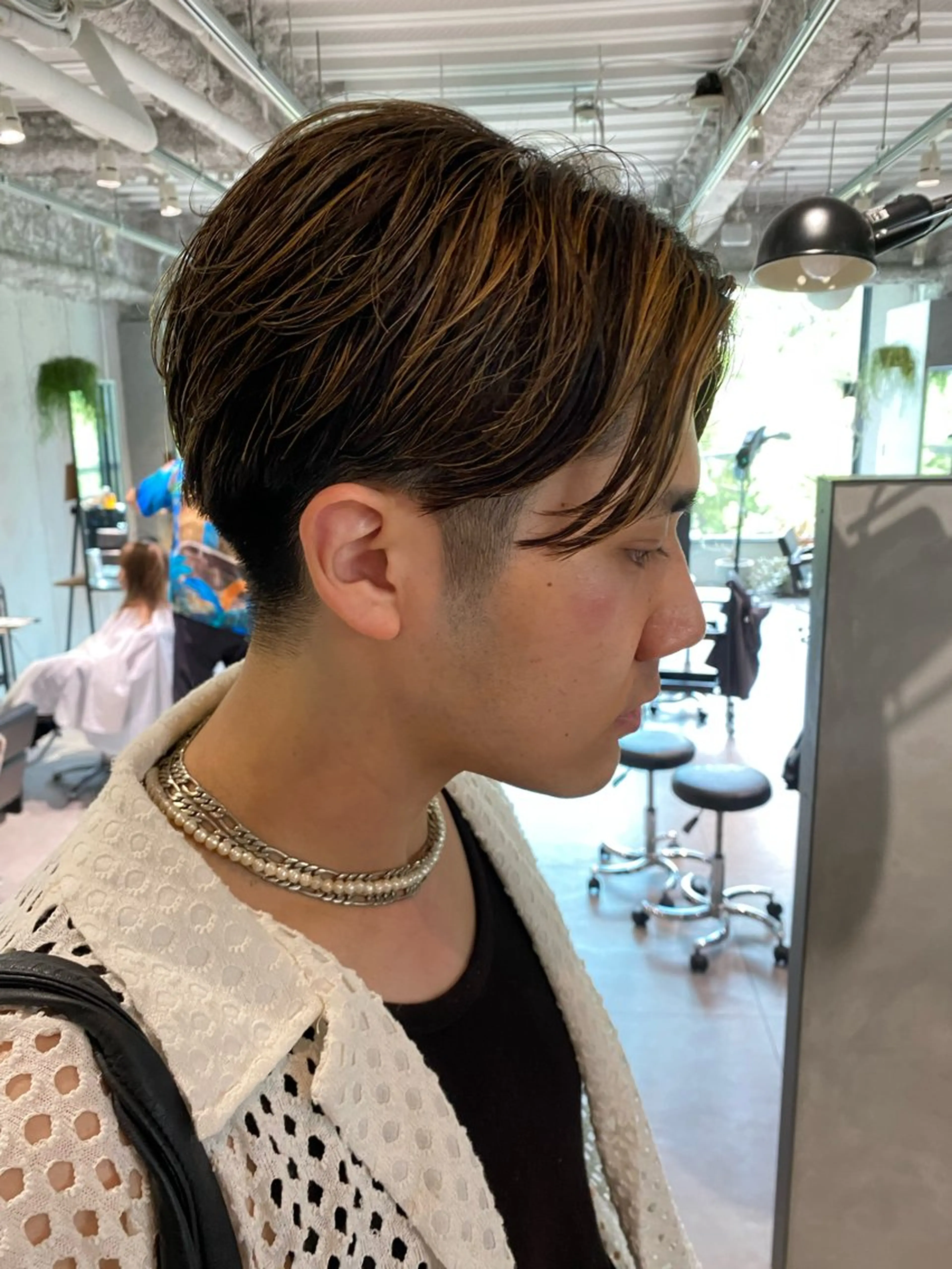 ショート カラー メンズ 村里 大輔のヘアスタイル