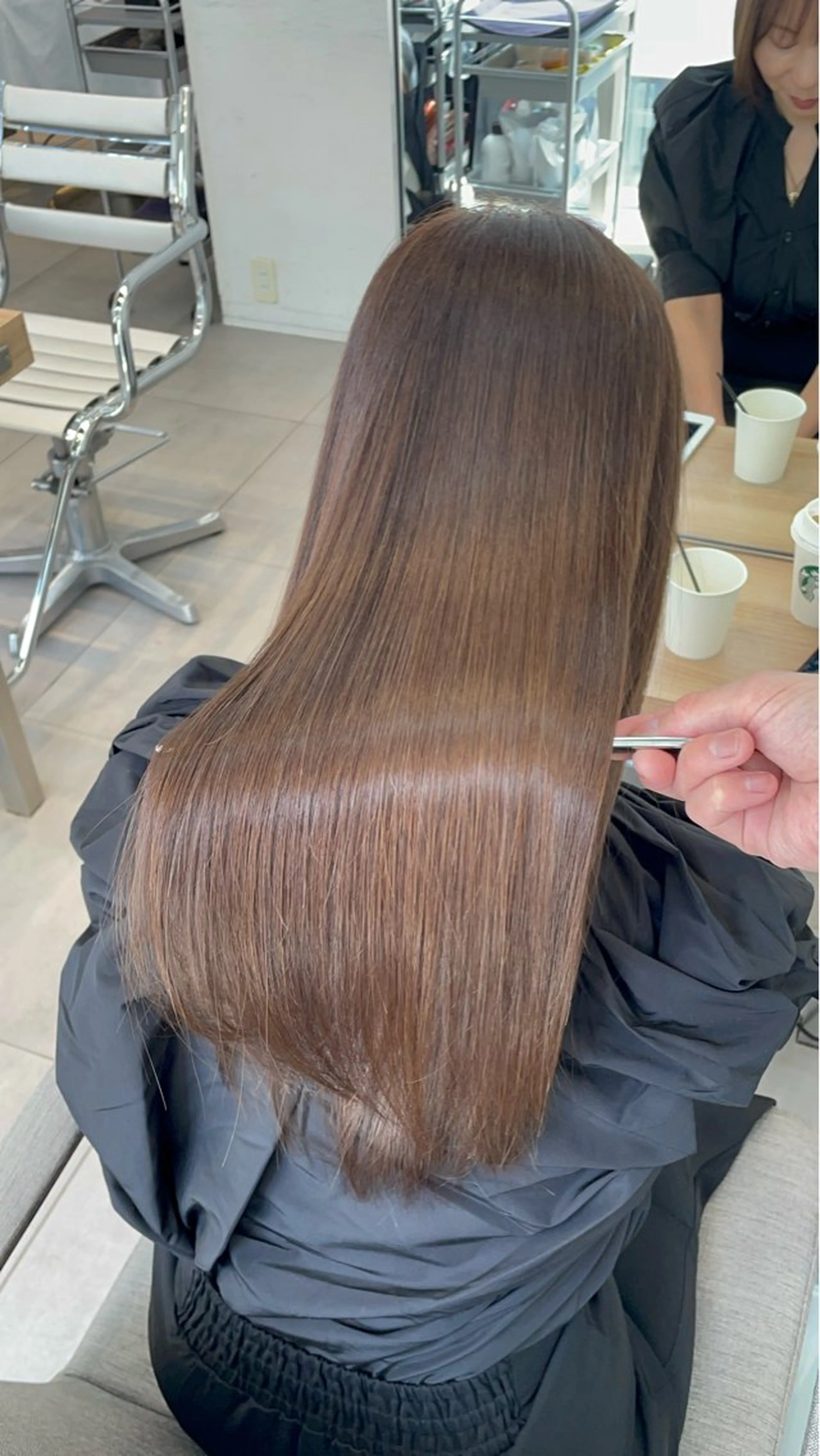 ロング カット 縮毛矯正 トリートメント ヘッドスパ ✨髪質改善✨美髪 矯正🫧小泉のヘアスタイル