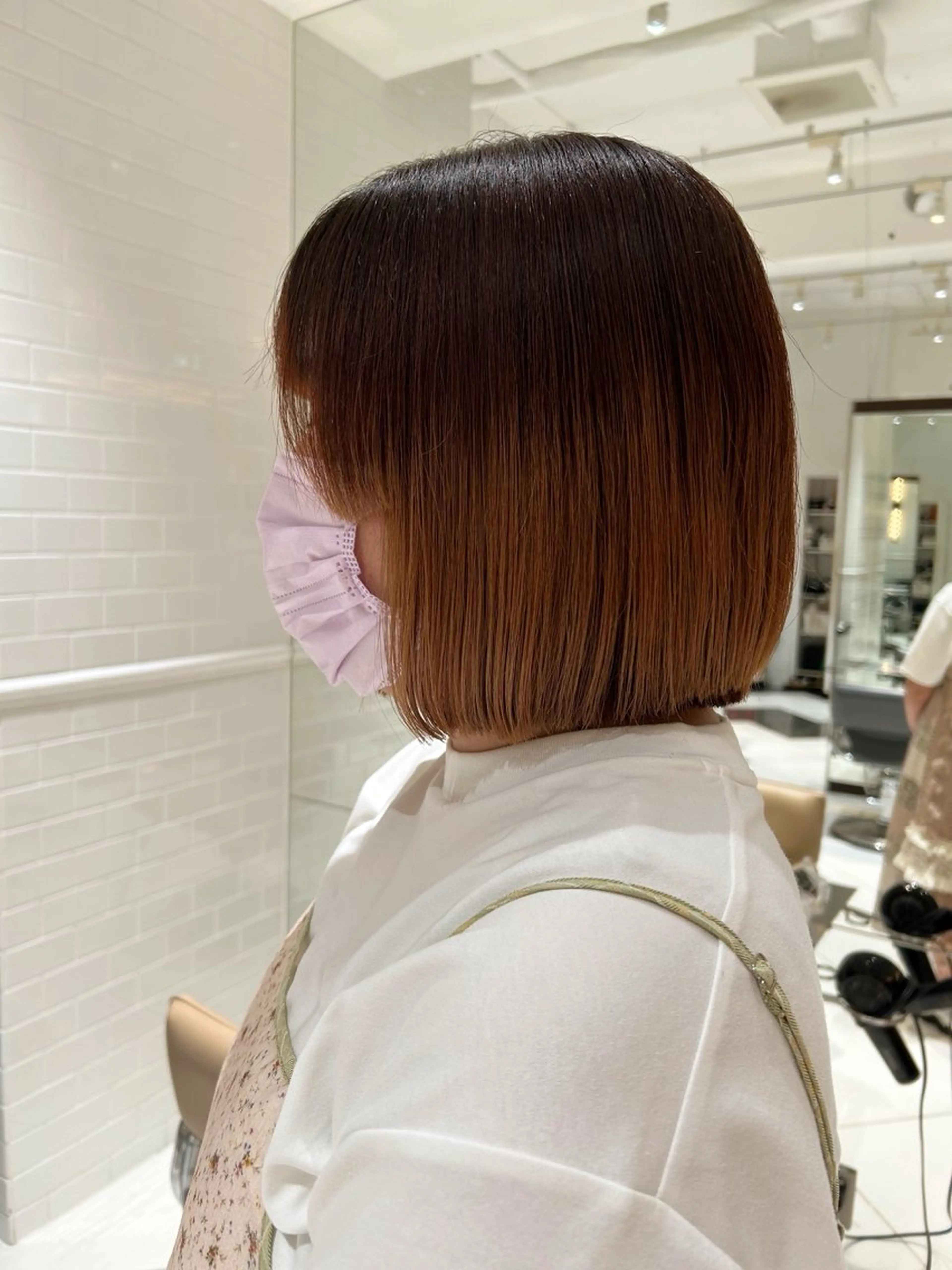 ショート ボブ 顔周りカット 姫カット chord seventh コードセブンス所属・Manaka ☺︎のヘアスタイル