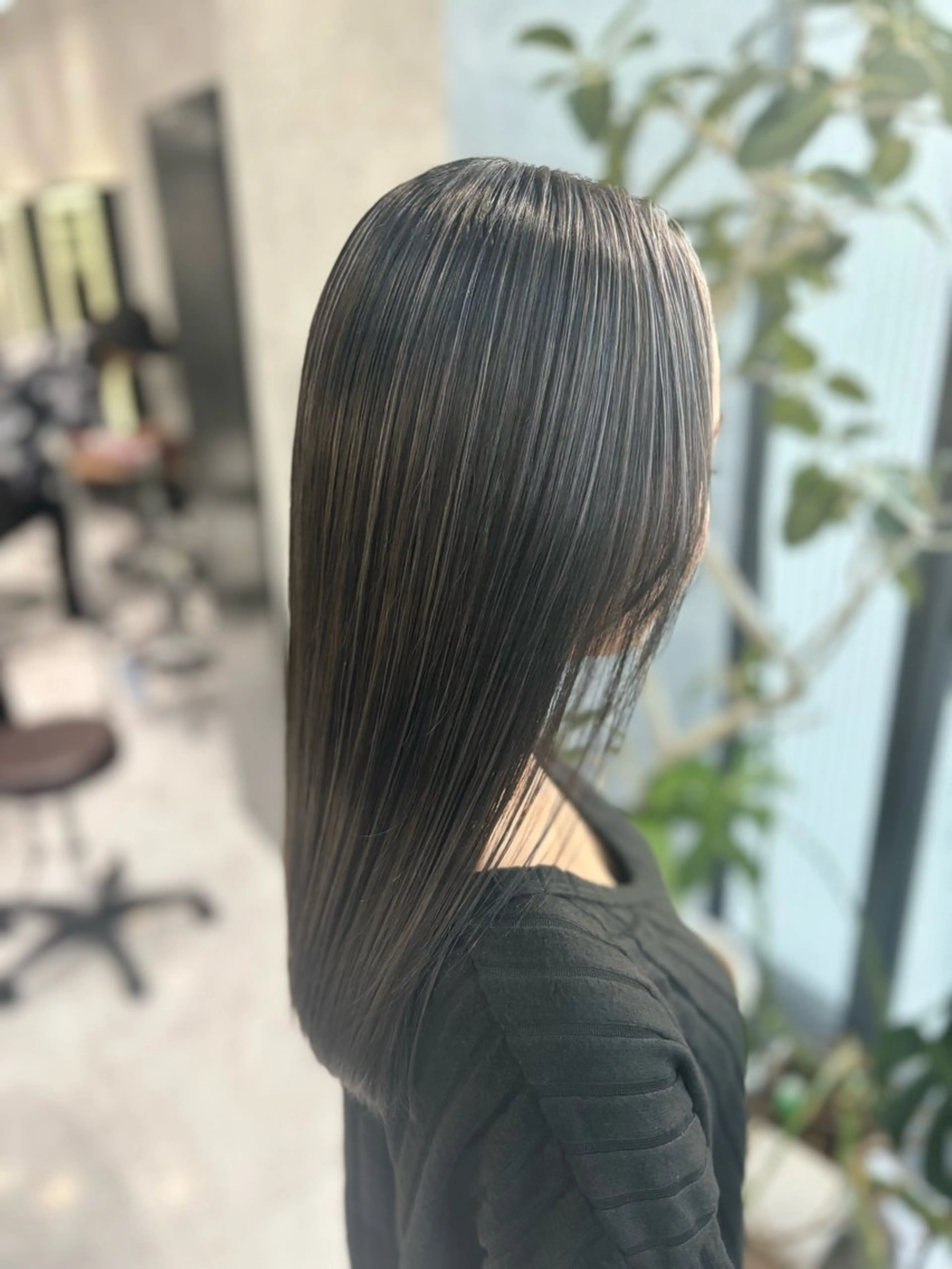 ミディアム カラー ヘアカラー 山田 瑛司のヘアスタイル