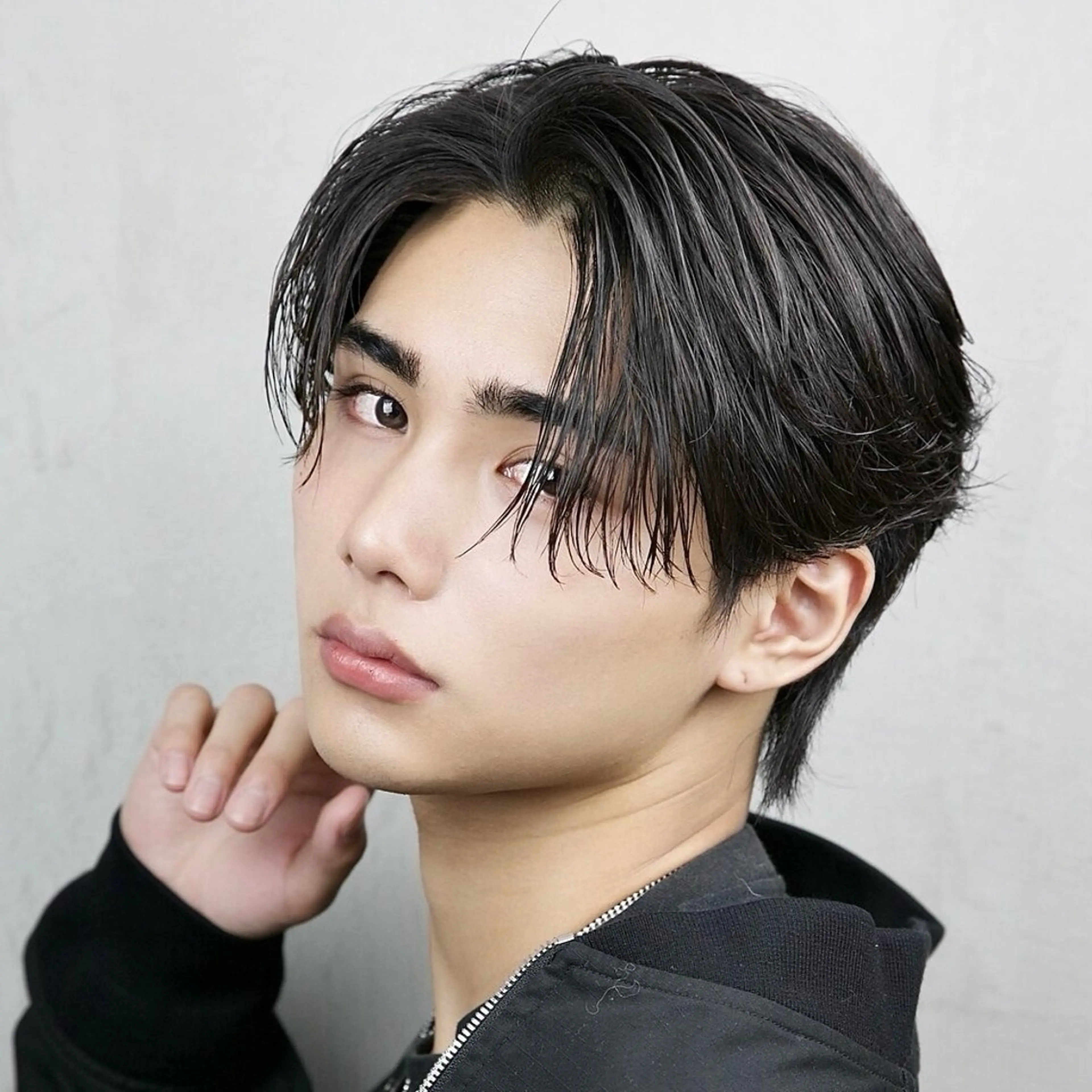 ショート パーマ メンズ センターパート カット パーマ ヘアセット THE 3rd HAIR 柏店所属・柏メンズ特化 THE3rdHAIRのヘアスタイル