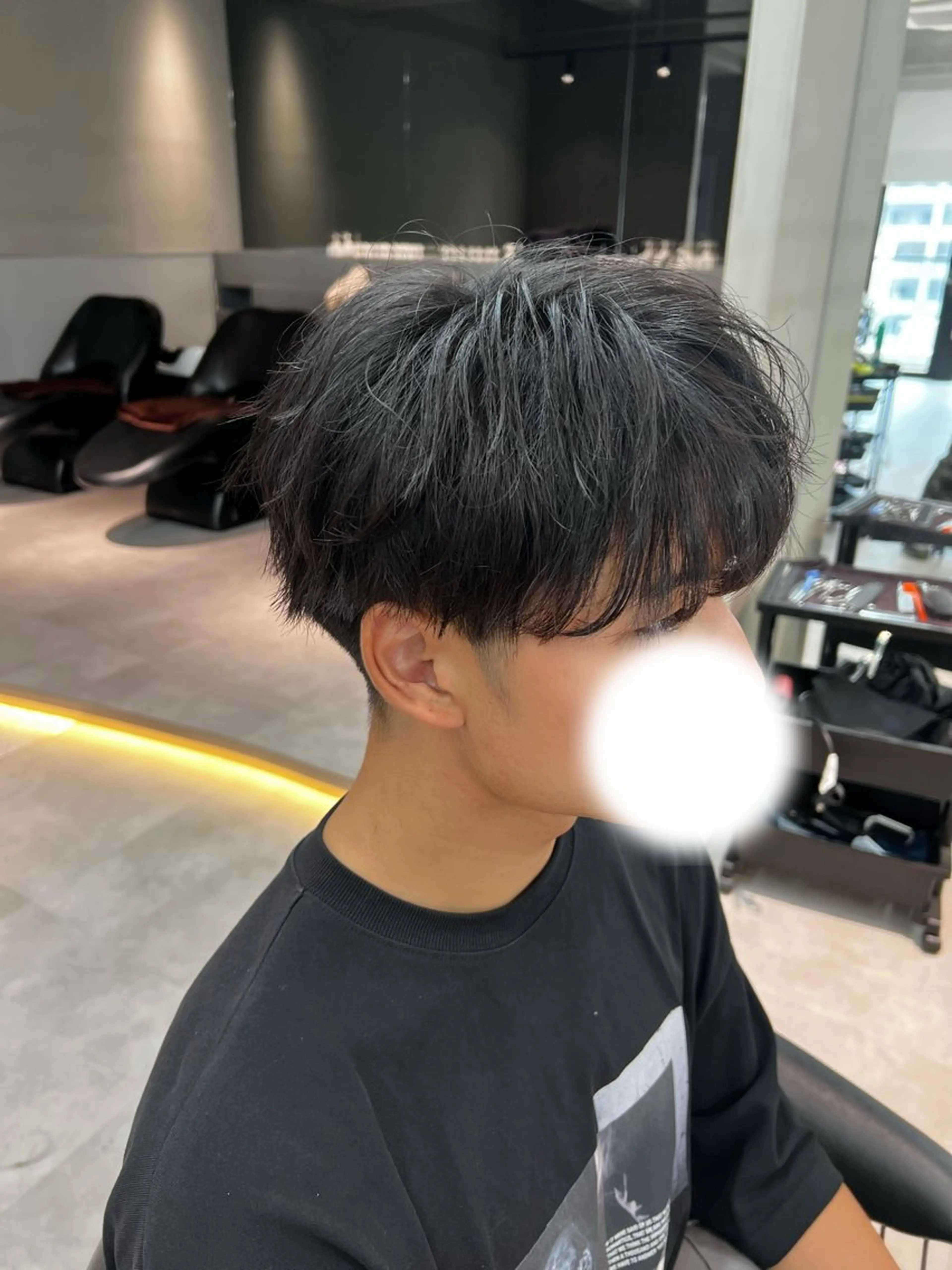 ヘアアレンジ メンズ マッシュ カット トリートメント ヘッドスパ ヘアセット 似合わせカラー× ウルフカット/ホマレのヘアスタイル