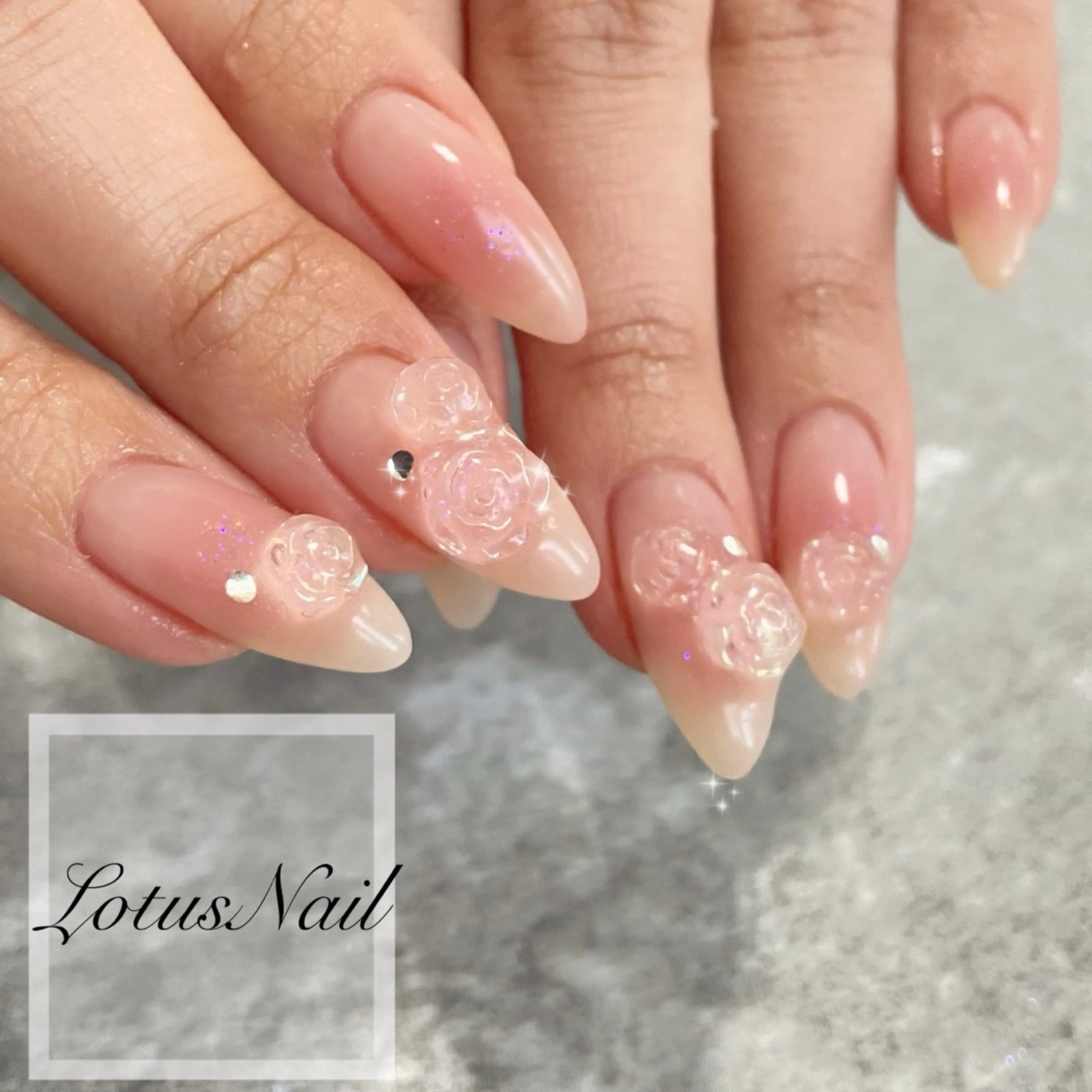 ネイル 韓国ネイル Lotus Nailのネイルデザイン