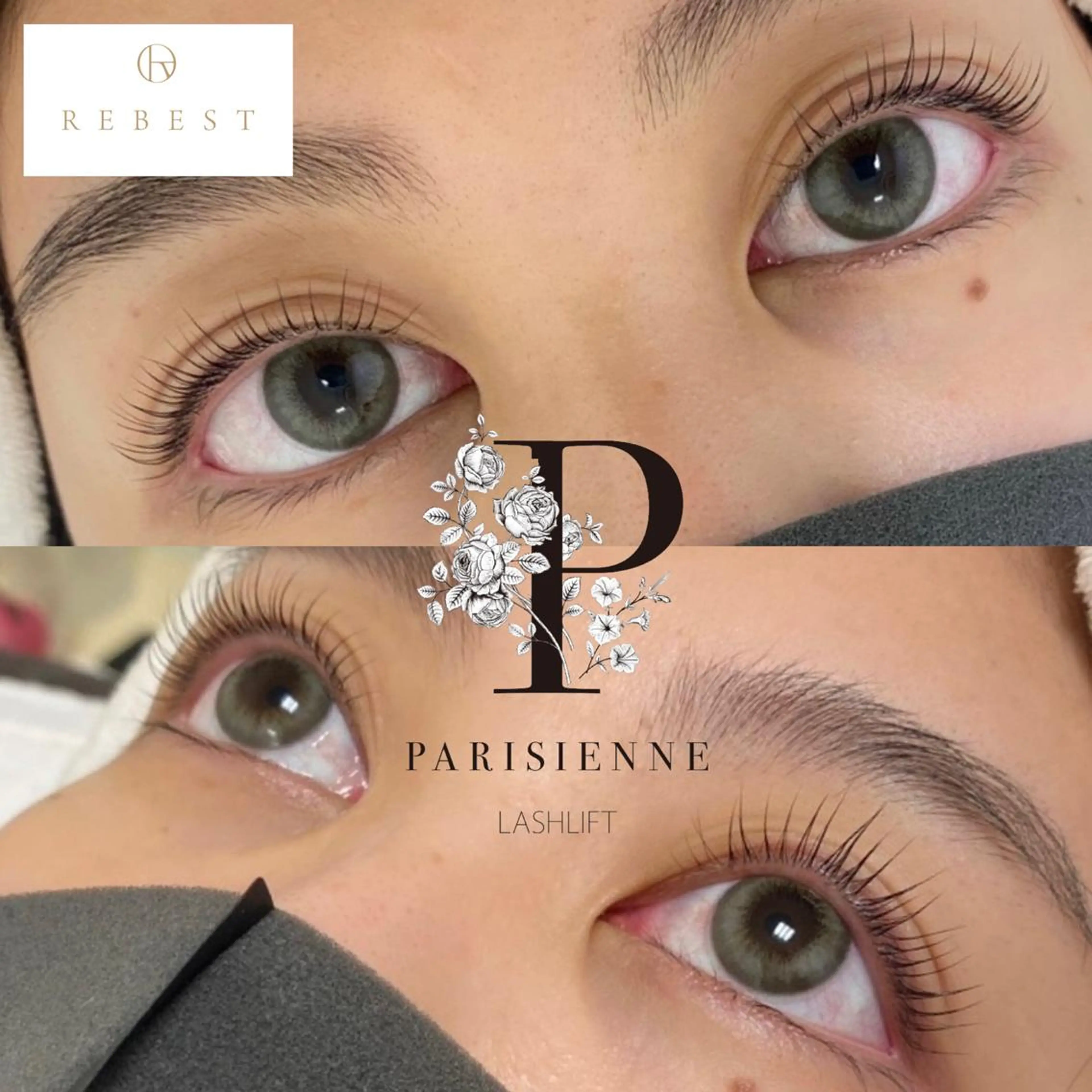 マツエク・マツパ パリジェンヌラッシュリフト まつげパーマ マツパ 心斎橋REBEST HINATA🍒のマツエク・マツパデザイン