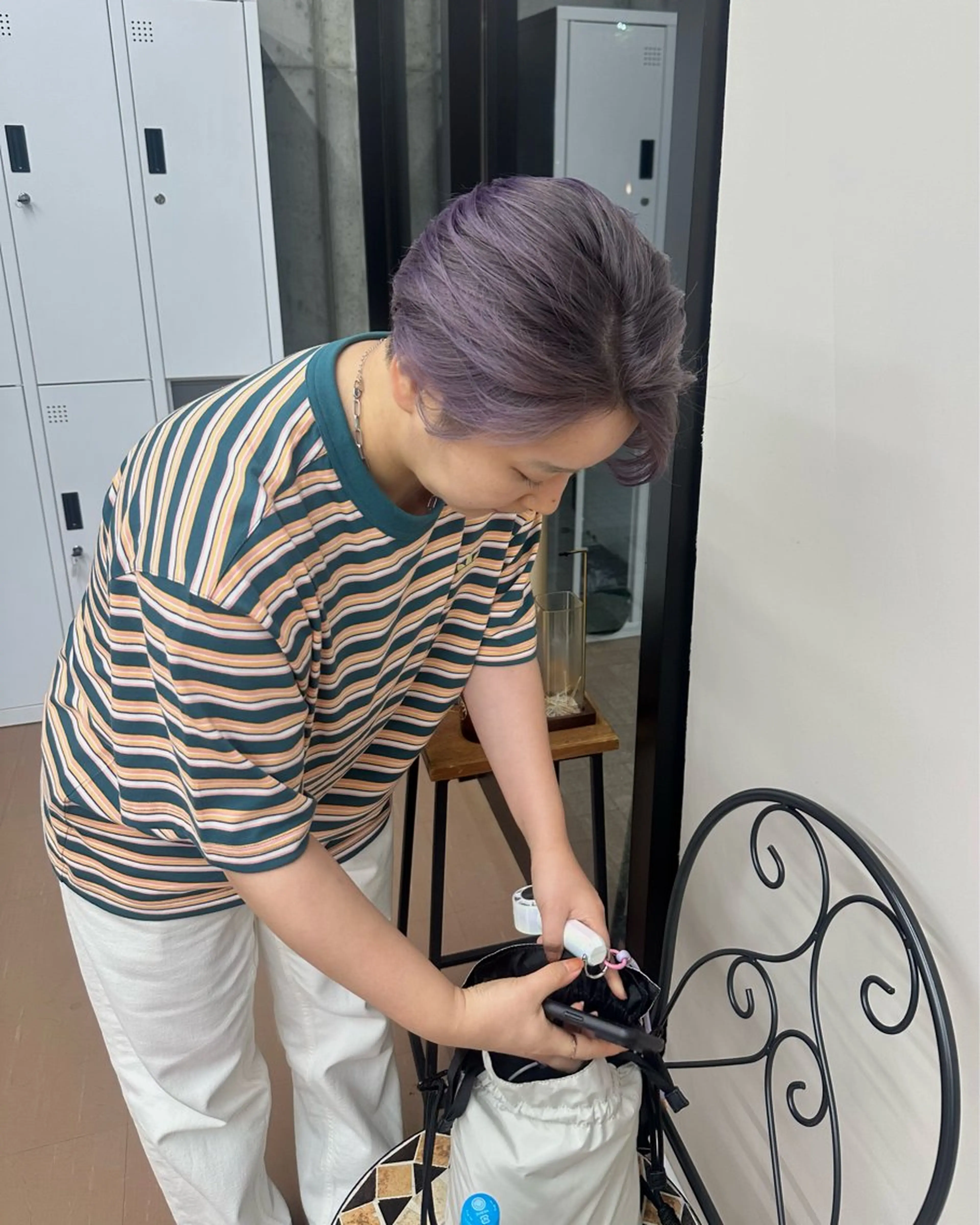 ショート ハイライト 髪質改善 レイヤーカット ヘアカラー 森本 笑のヘアスタイル